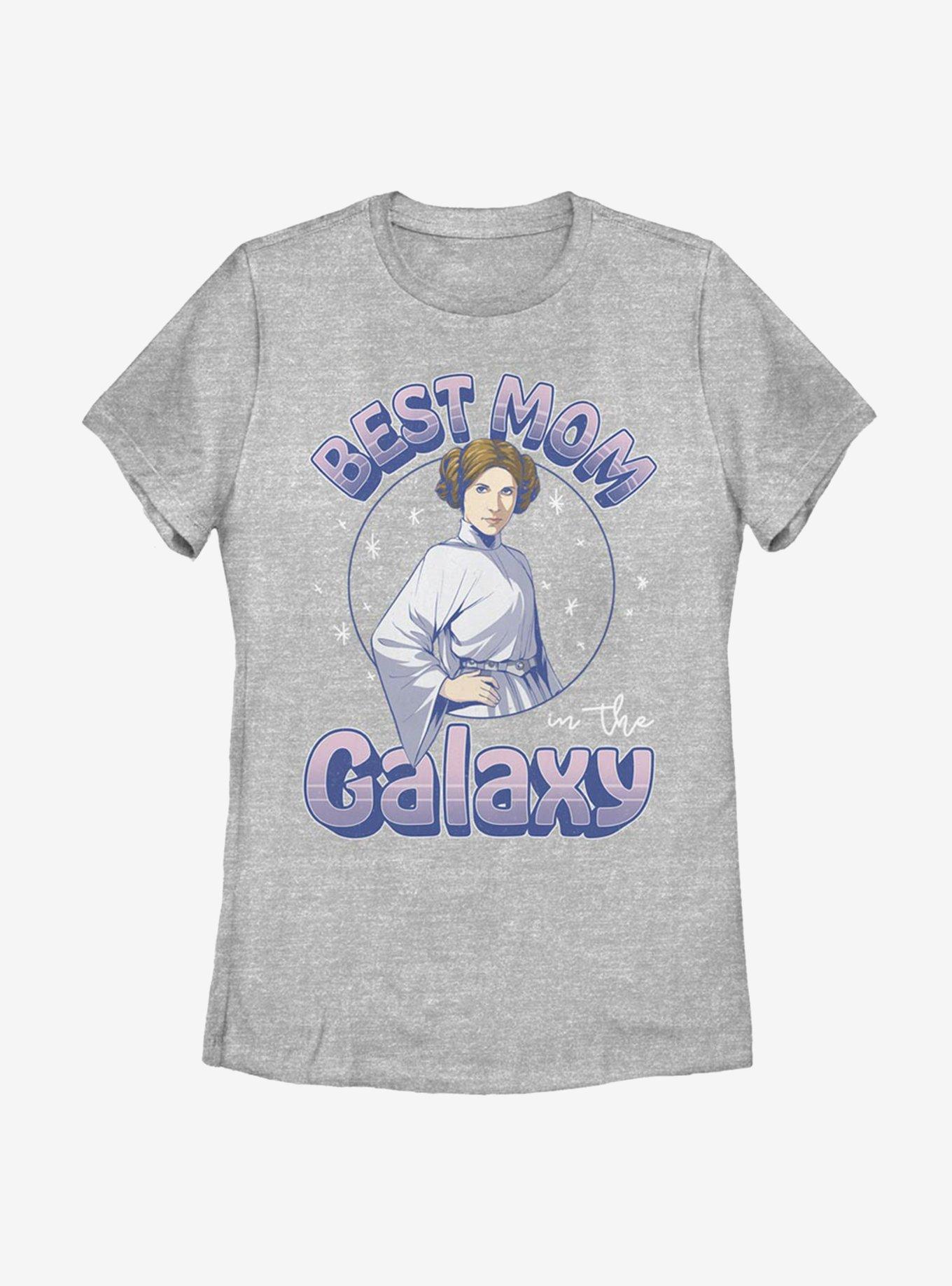 Star Wars Best Mom In Galaxy Womens T-Shirt, ATH HTR, hi-res