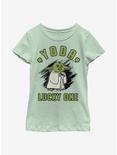 Star Wars Doodle Yoda Lucky Youth Girls T-Shirt, MINT, hi-res
