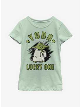 Star Wars Doodle Yoda Lucky Youth Girls T-Shirt, , hi-res