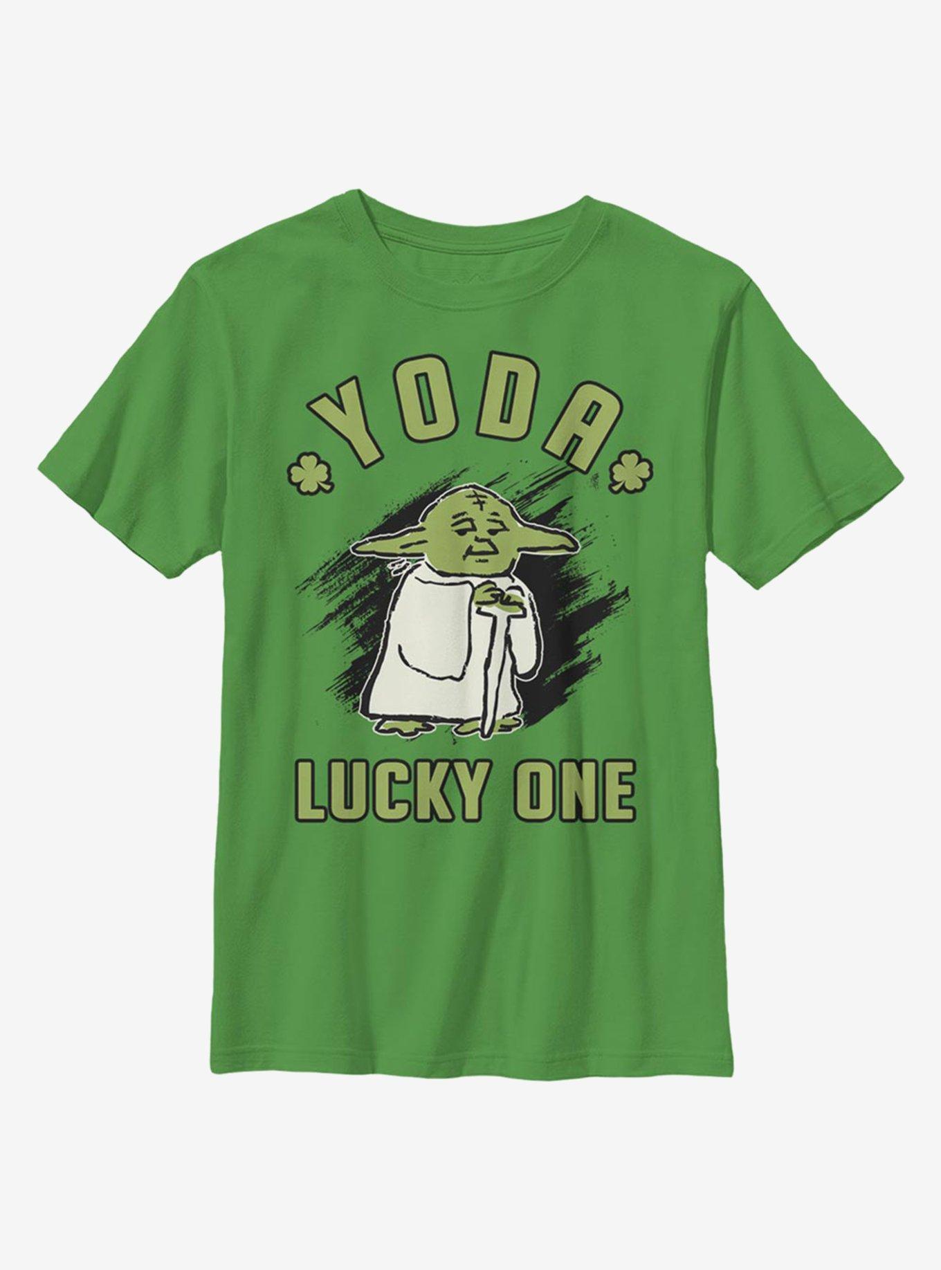 Star Wars Doodle Yoda Lucky Youth T-Shirt, , hi-res