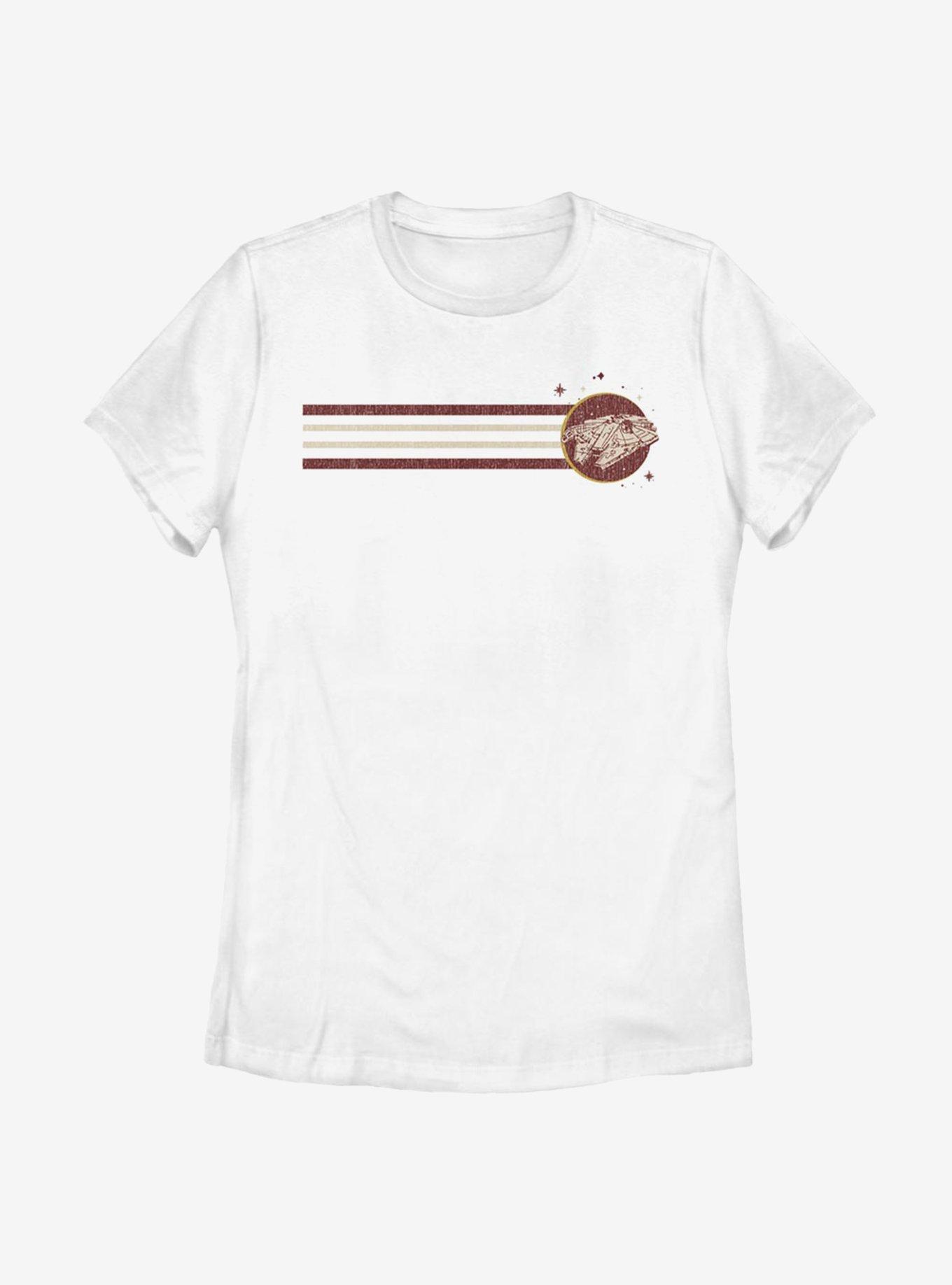 Star Wars Flight Of Falcon Womens T-Shirt, WHITE, hi-res