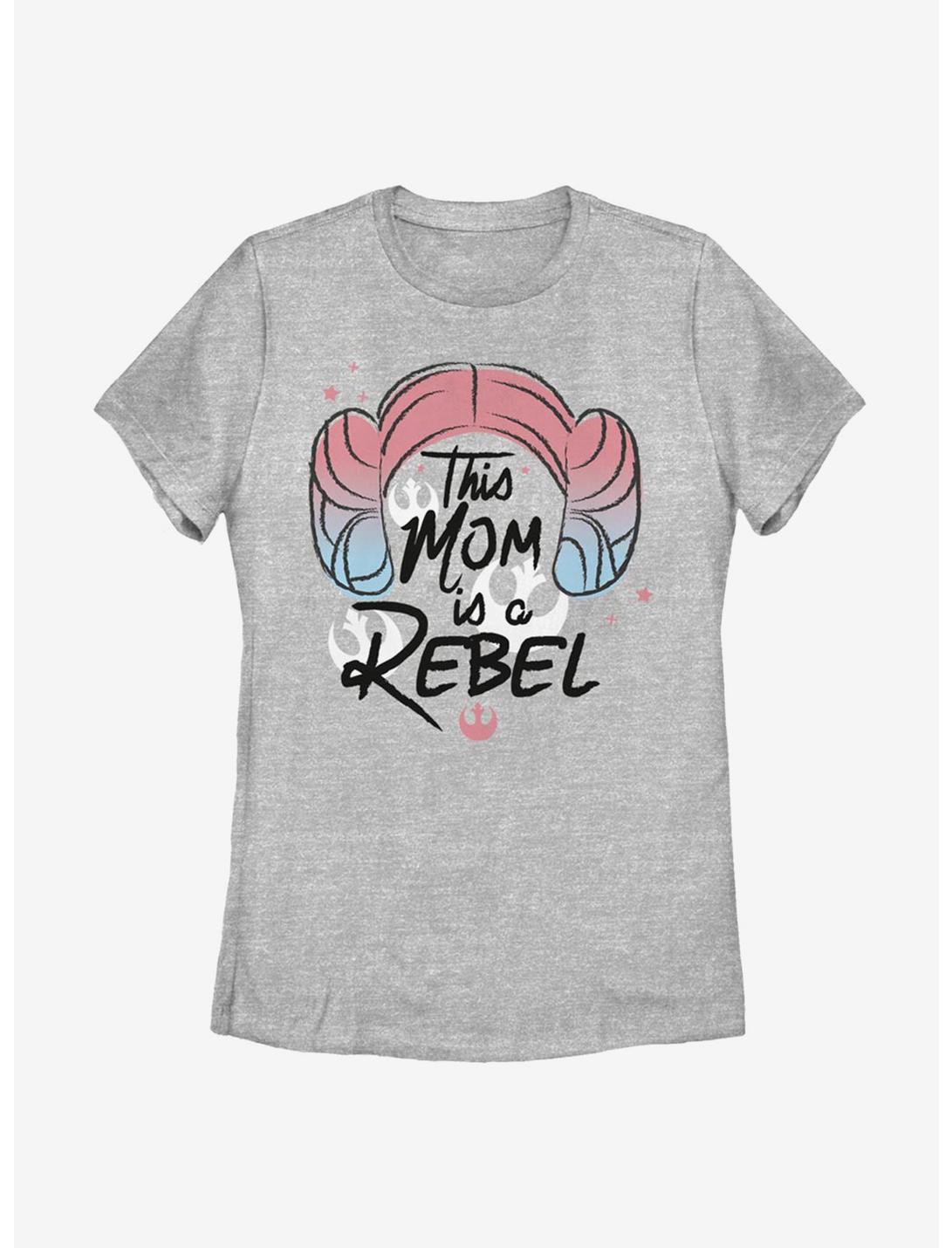 Star Wars Rebel Leia Mom Womens T-Shirt, ATH HTR, hi-res