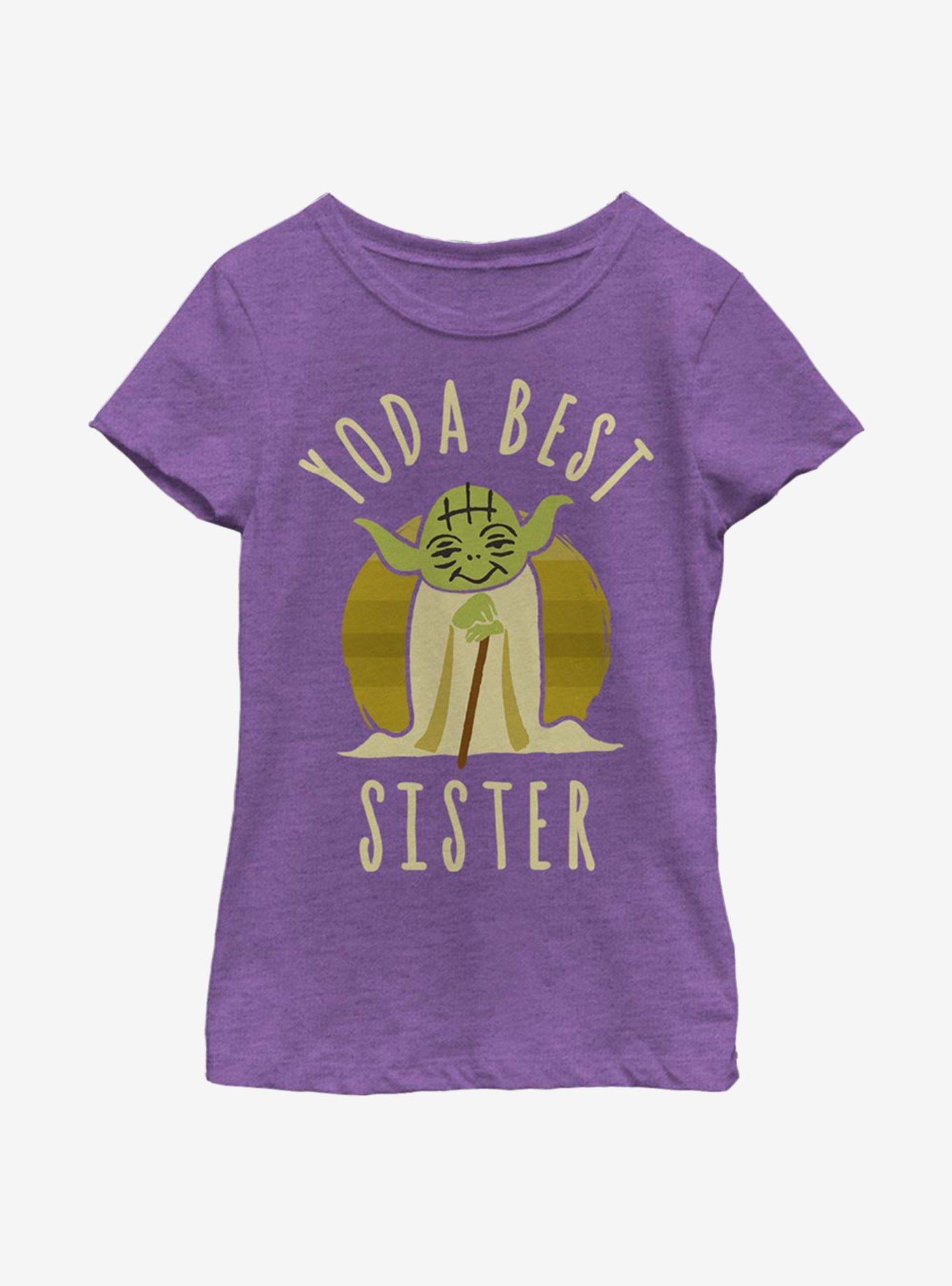 Star Wars Best Sister Yoda Says Youth Girls T-Shirt, , hi-res