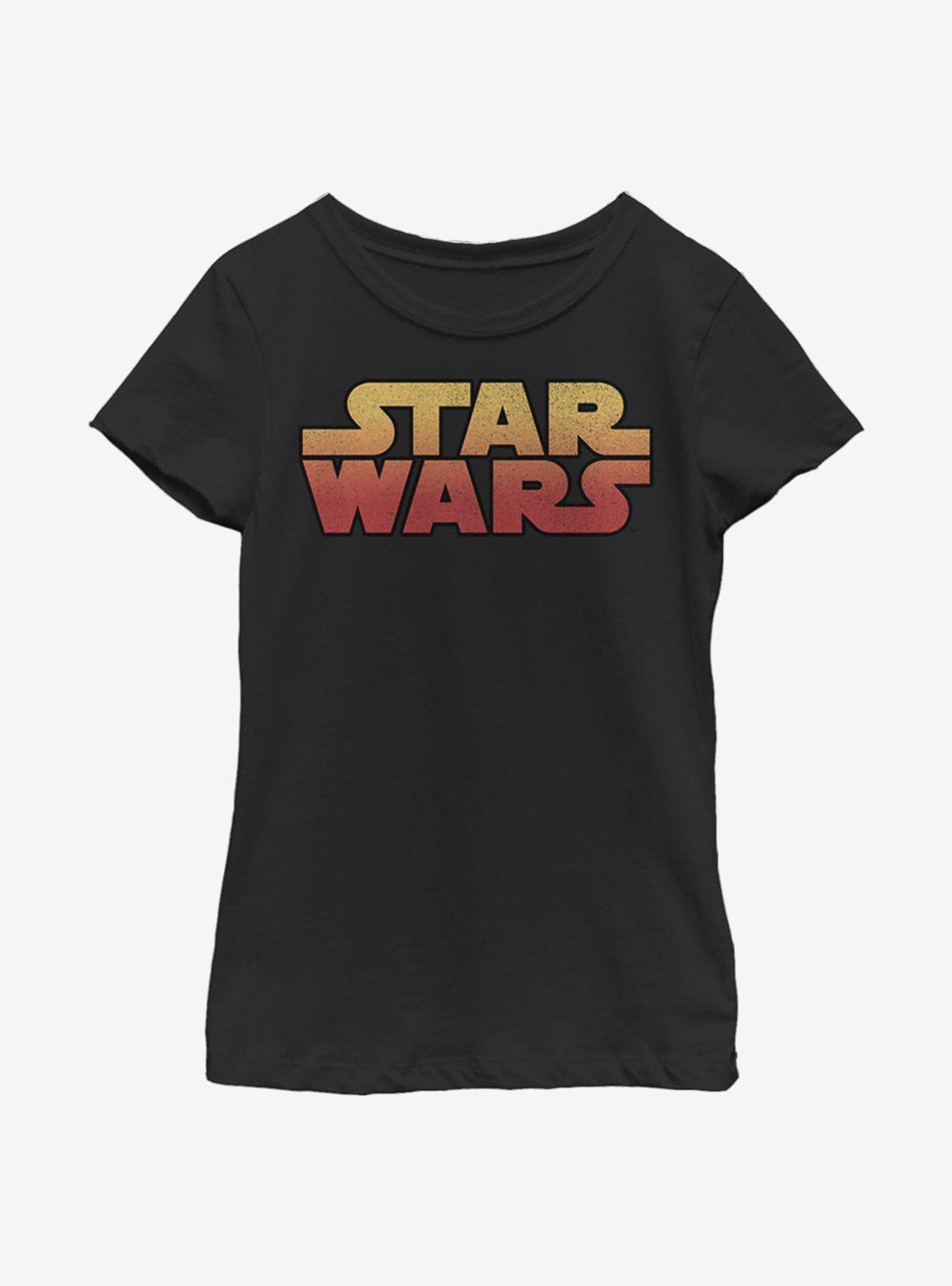 Star Wars Sunset Wars Youth Girls T-Shirt, BLACK, hi-res