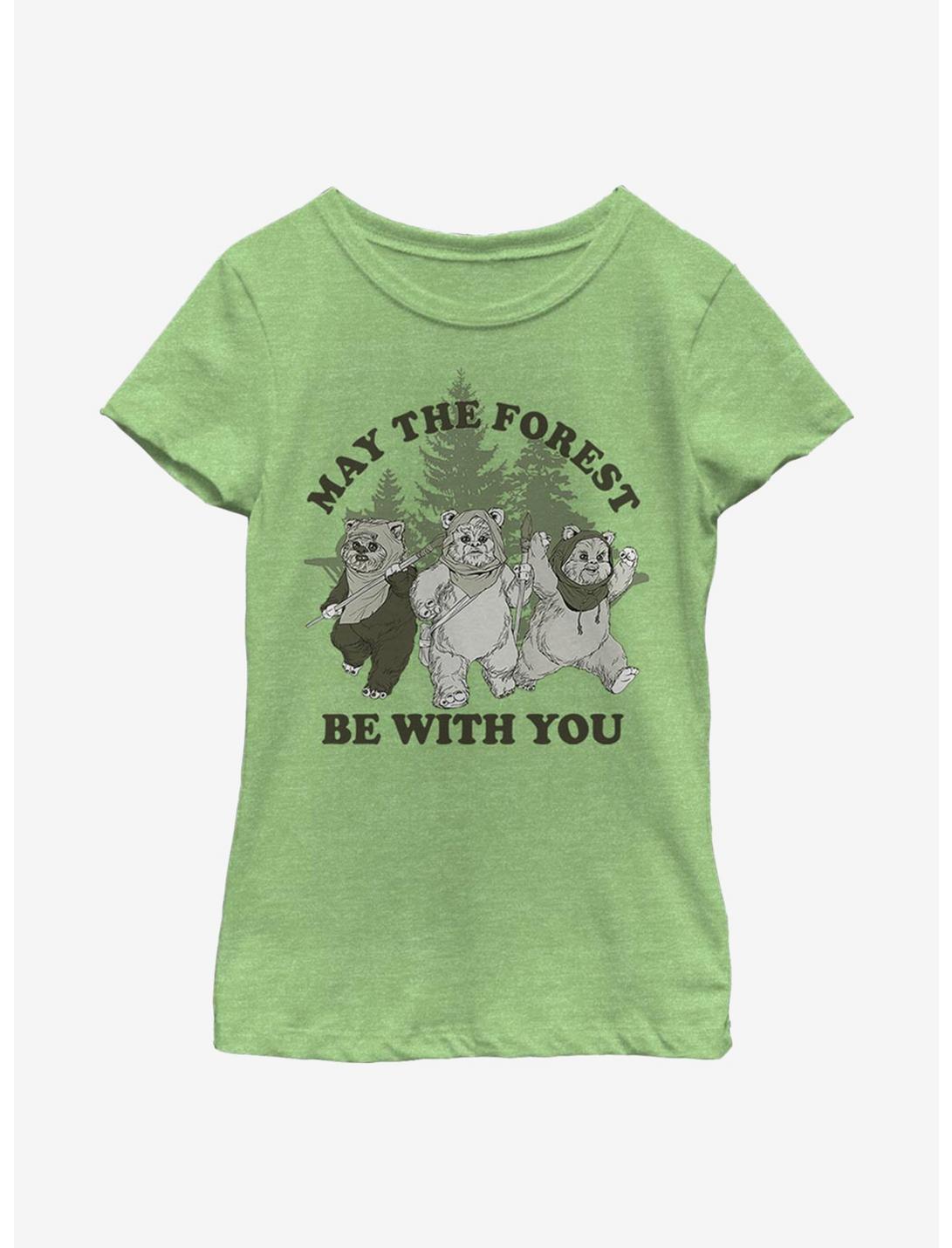 Star Wars The Forest Youth Girls T-Shirt, GRN APPLE, hi-res