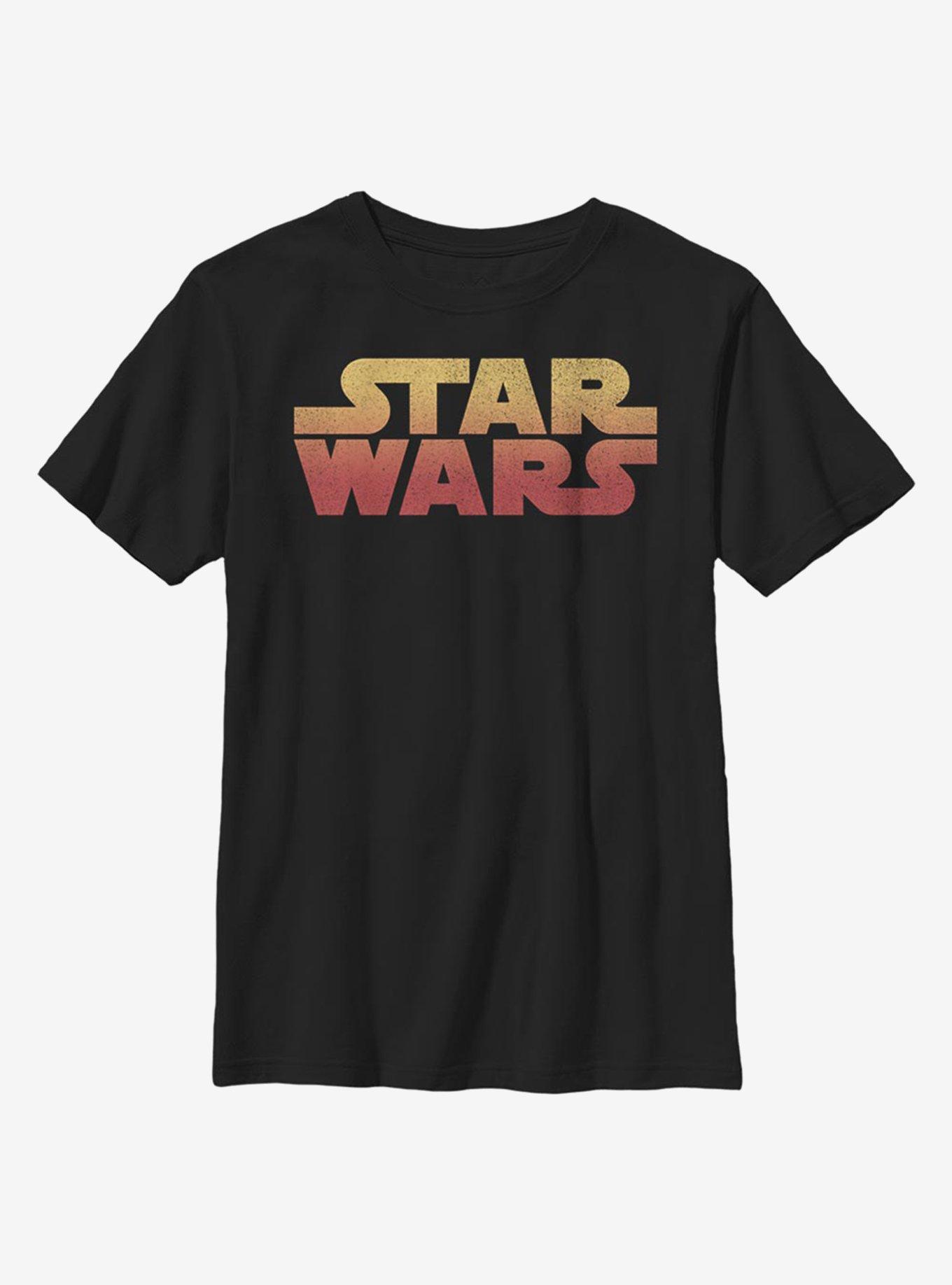 Star Wars Sunset Wars Youth T-Shirt, BLACK, hi-res