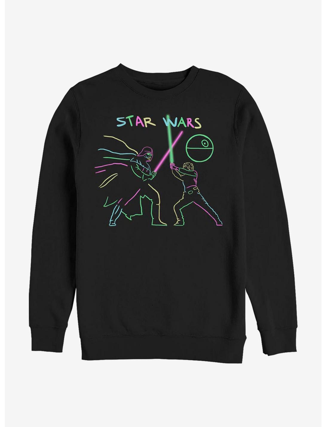 Star Wars Neon Fighters Sweatshirt, BLACK, hi-res