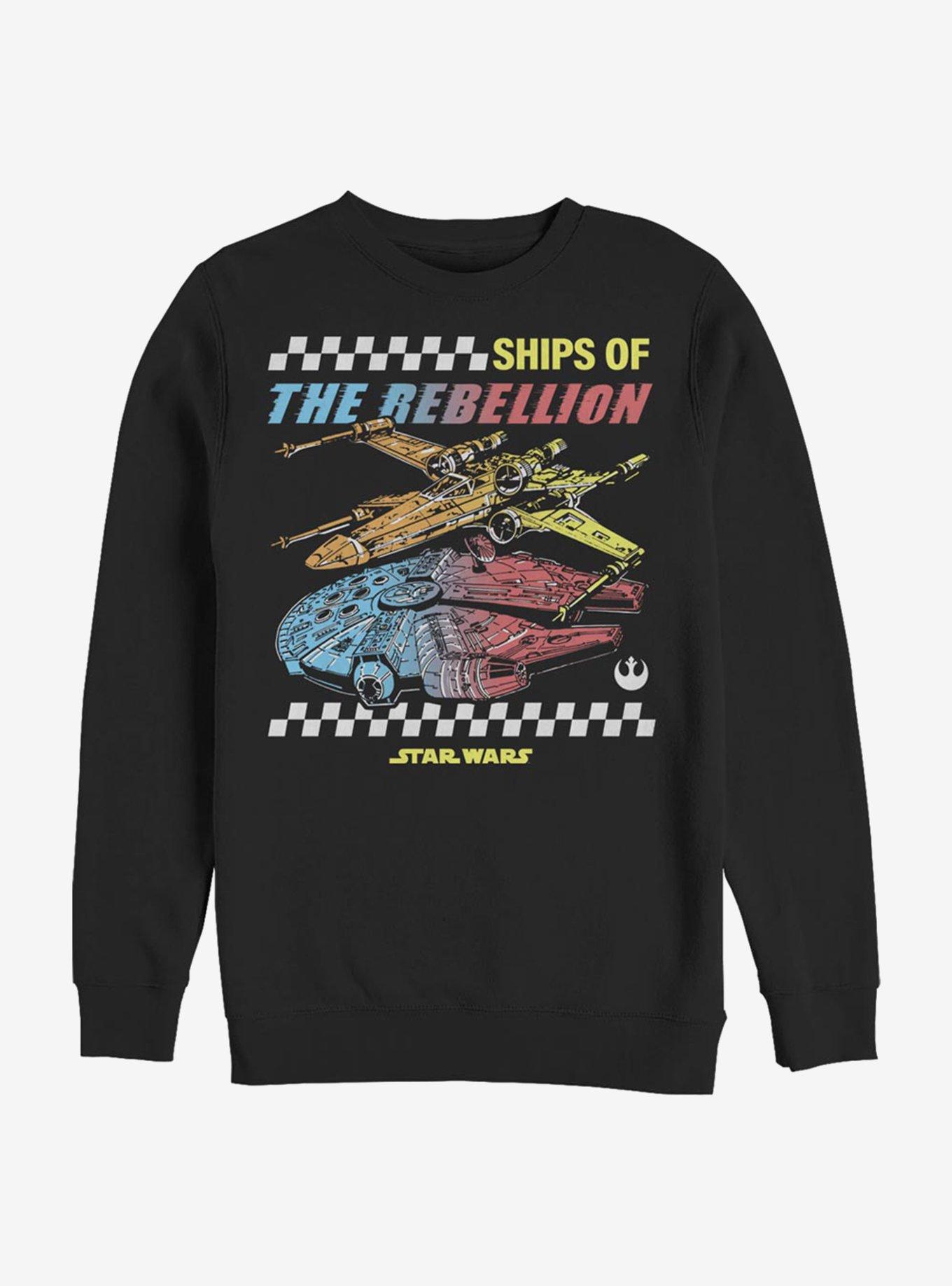 Star Wars Rebel Ships Sweatshirt, BLACK, hi-res