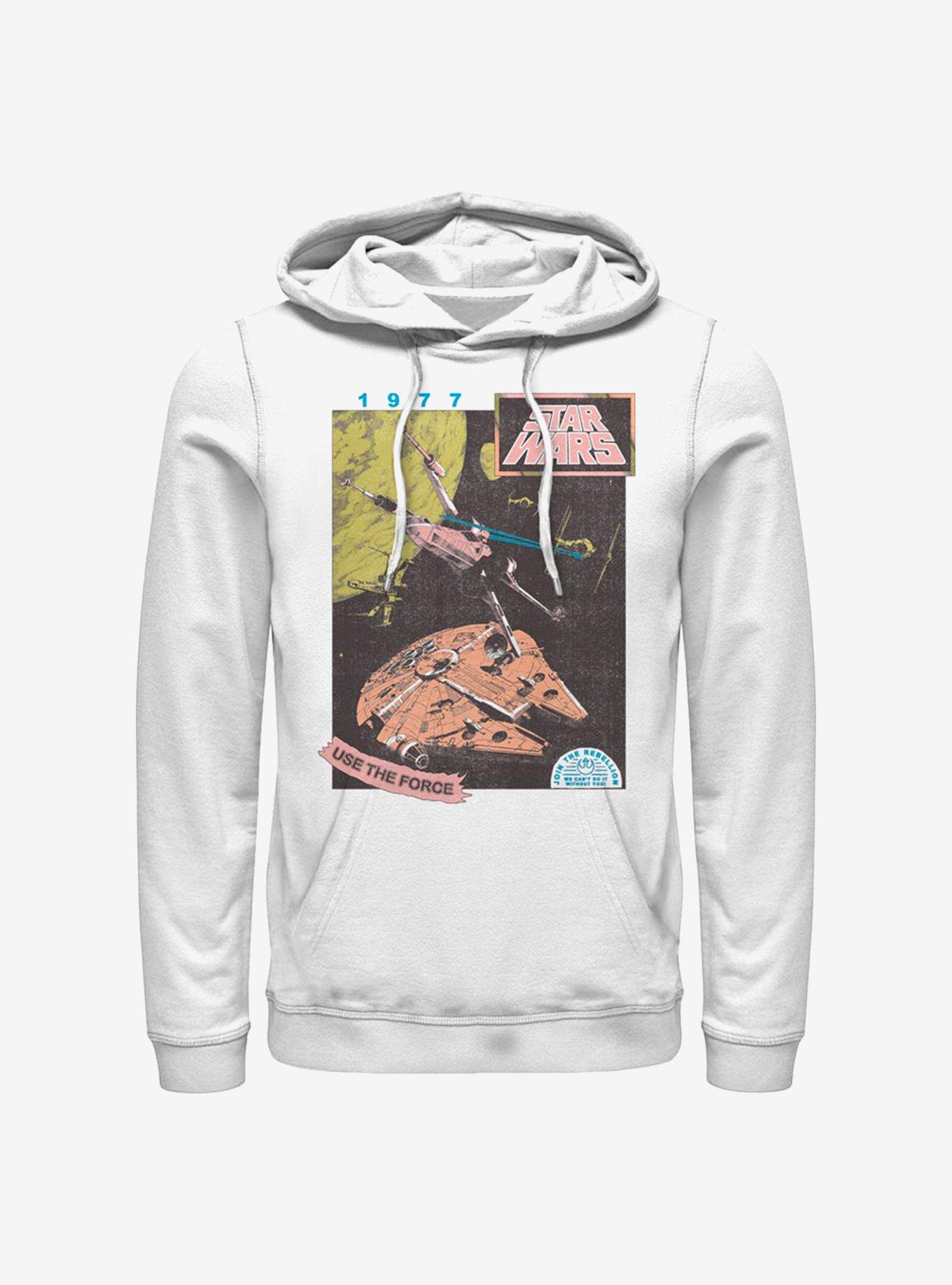 Star Wars Vintage Dogfight Hoodie, WHITE, hi-res