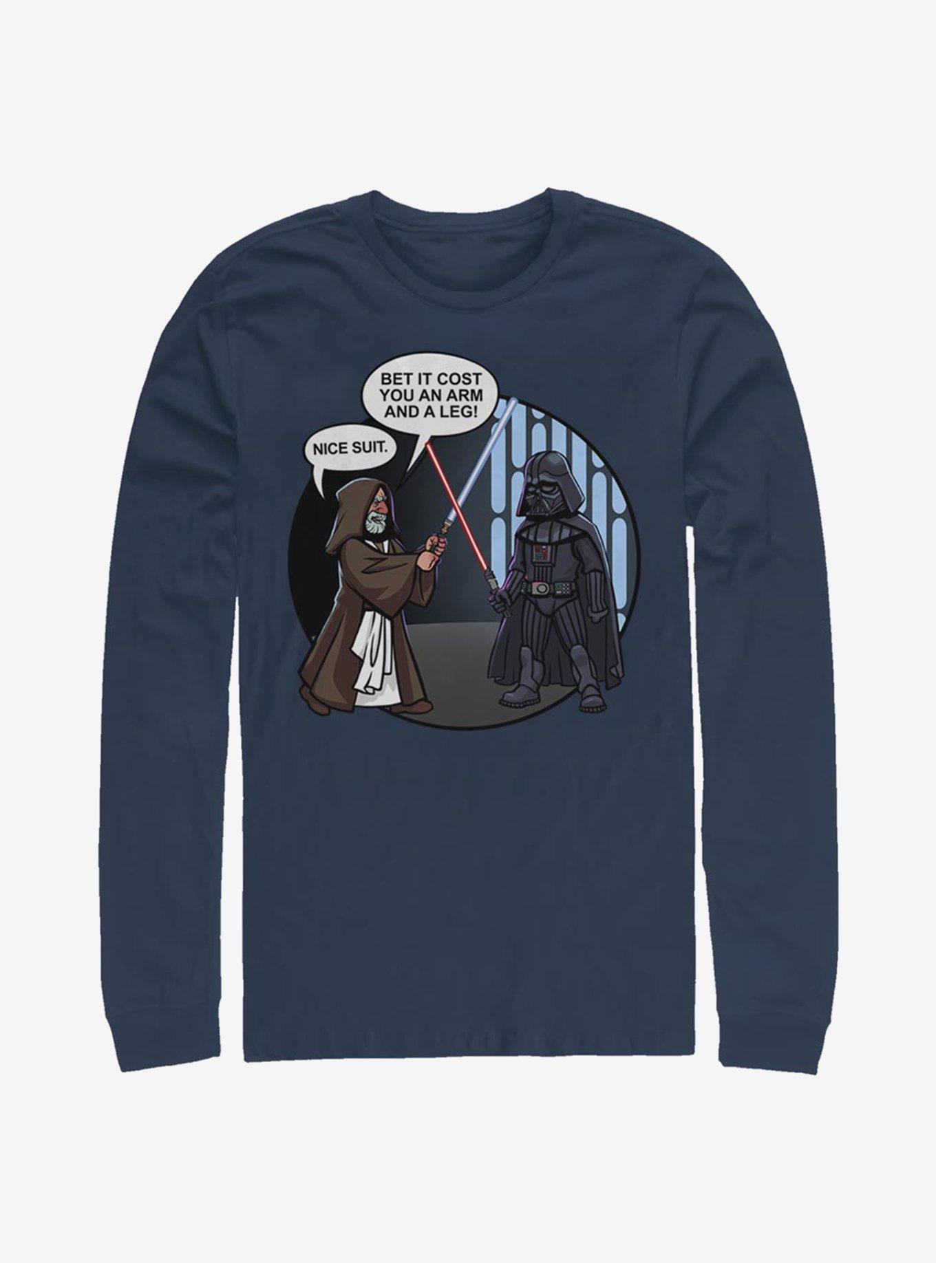 Star Wars Nice Suit Long-Sleeve T-Shirt, NAVY, hi-res