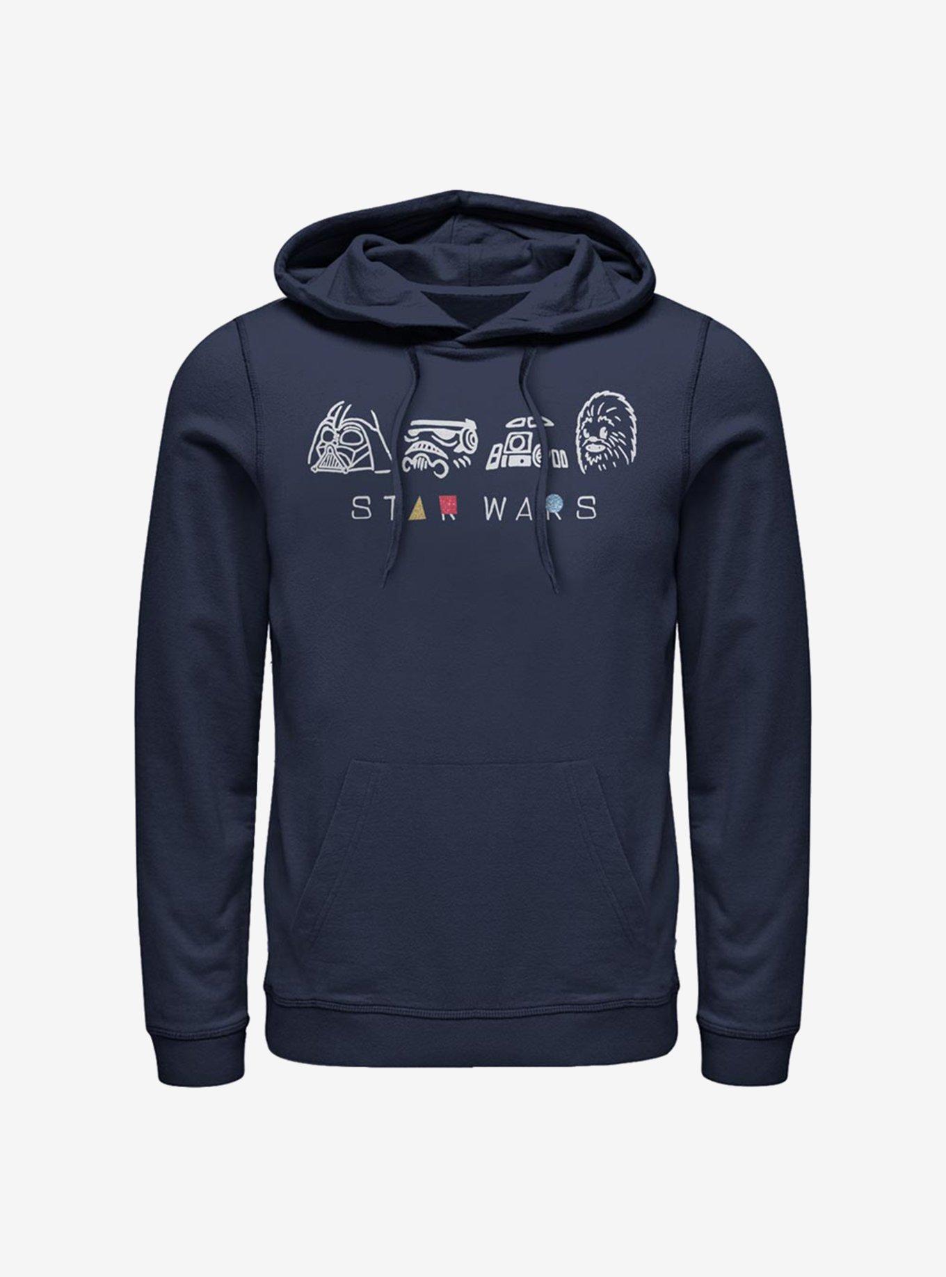 Star Wars Geometry Shine Hoodie, NAVY, hi-res