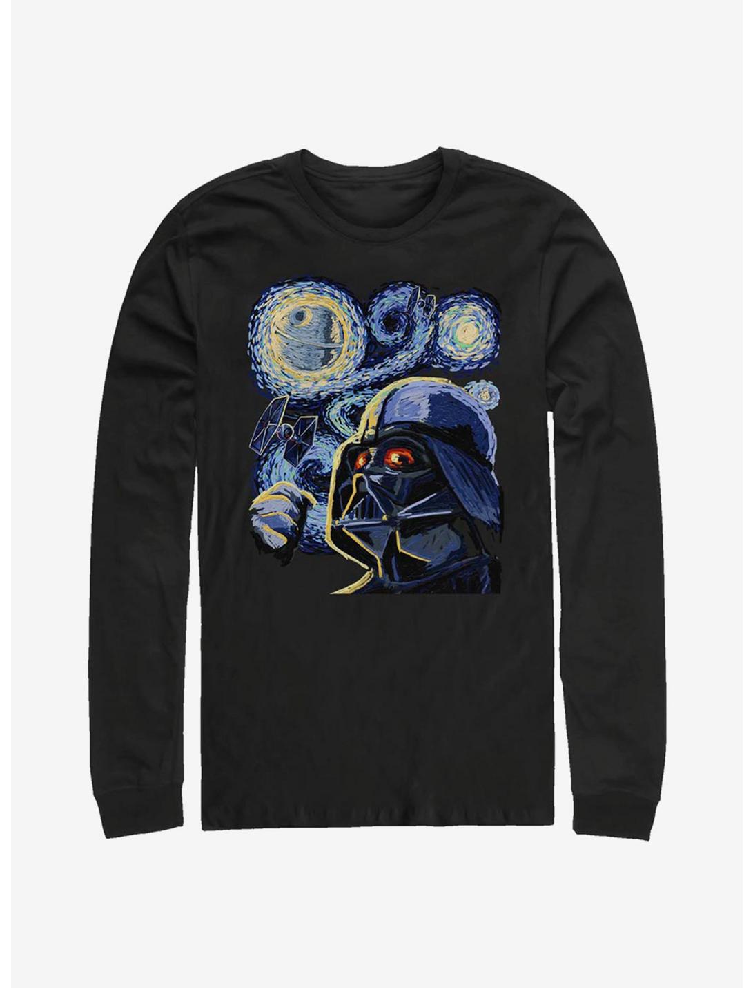 Star Wars Starry Vader Long-Sleeve T-Shirt, BLACK, hi-res