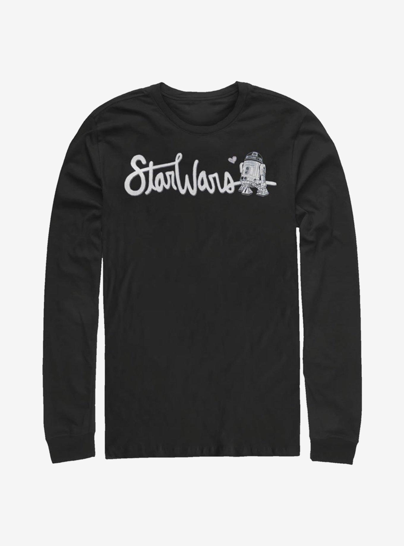 Star Wars Cursive R2-D2 Long-Sleeve T-Shirt, , hi-res