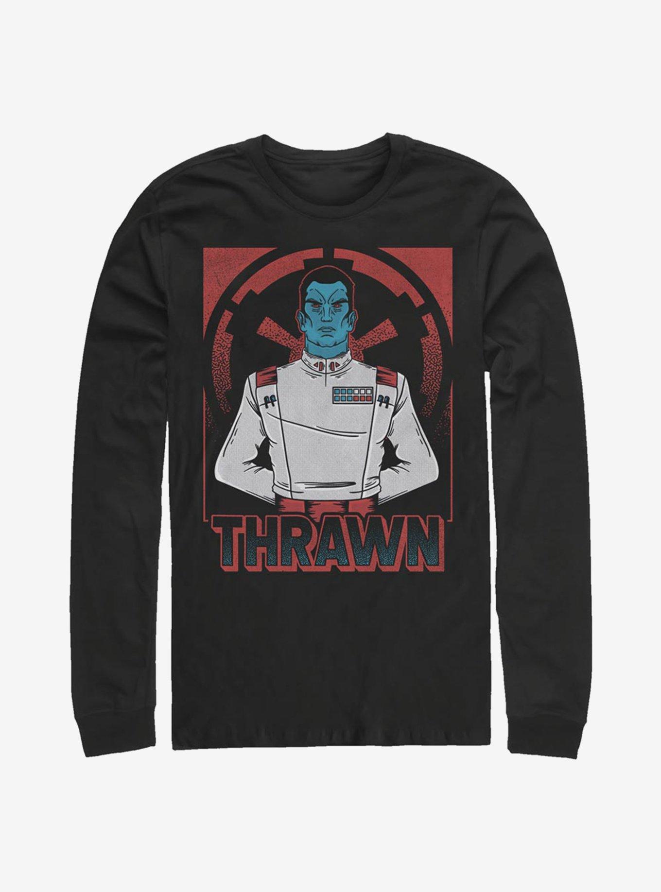 Star Wars Grand Admiral Thrawn Long-Sleeve T-Shirt, BLACK, hi-res