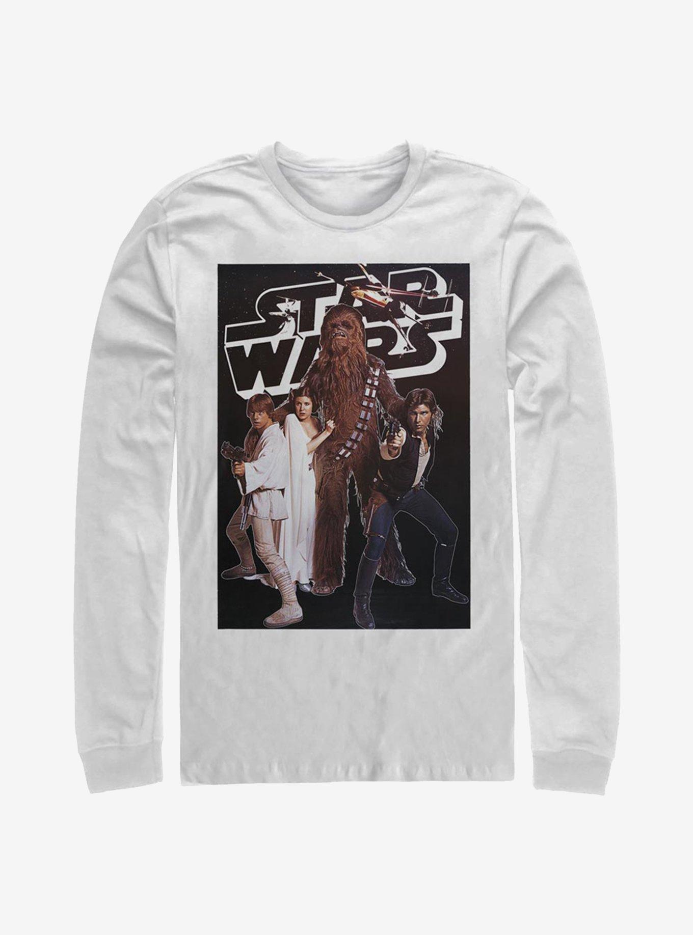 Star Wars Group Long-Sleeve T-Shirt, WHITE, hi-res