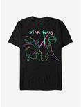 Star Wars Neon Fighters T-Shirt, BLACK, hi-res