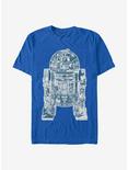 Star Wars Epic R2-D2 No Fill T-Shirt, ROYAL, hi-res
