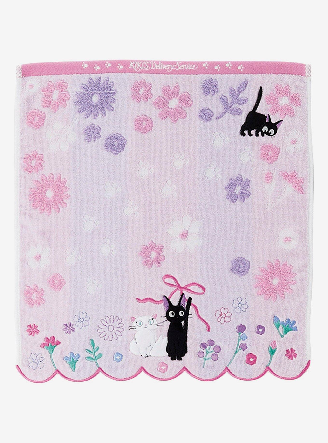 Studio Ghibli Kiki's Delivery Service Jiji Pastel Wash Towel, , hi-res