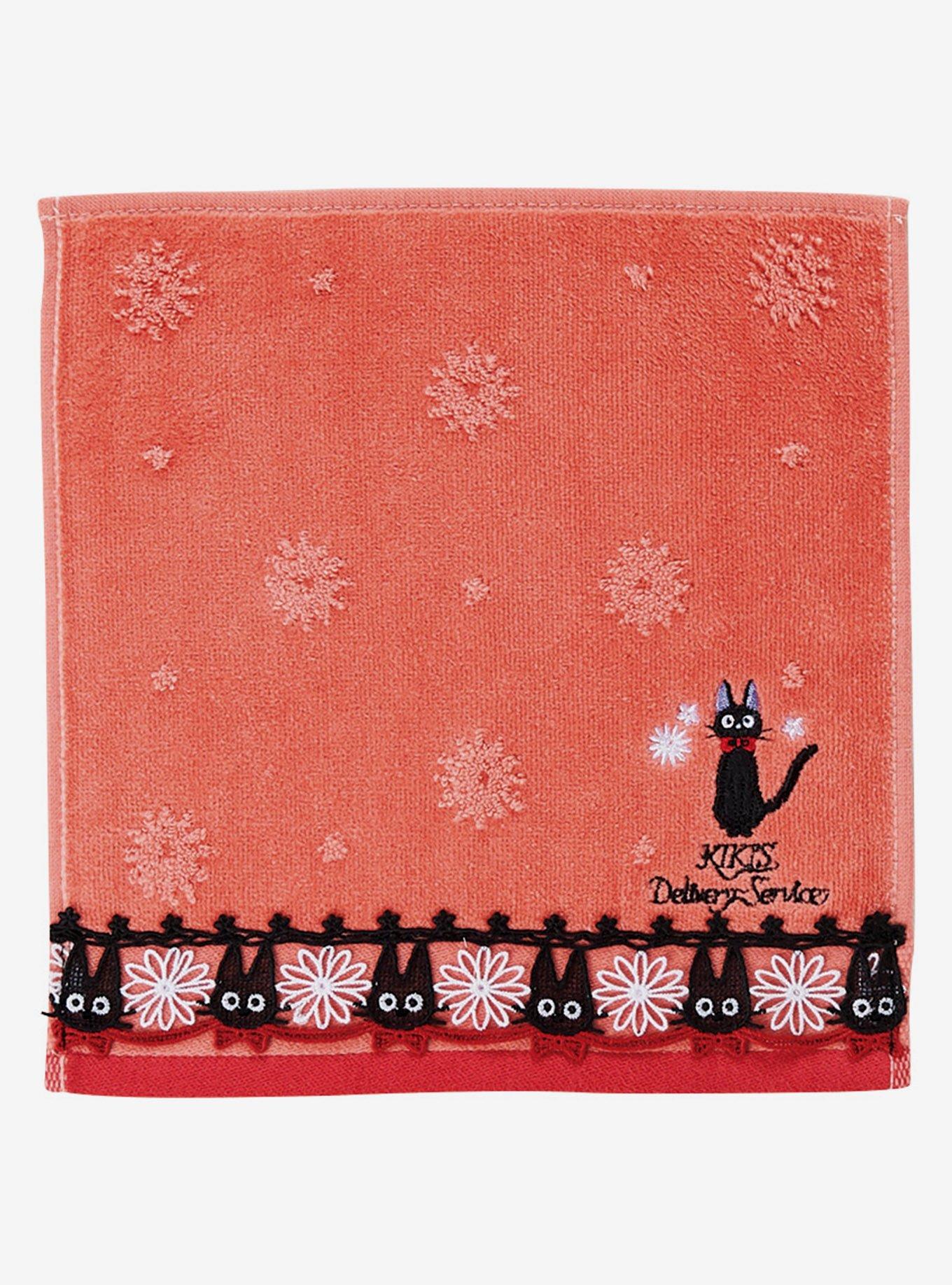 Studio Ghibli Kiki's Delivery Service Jiji Lace Mini Towel, , hi-res