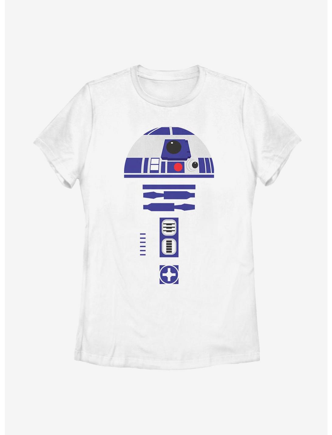 Star Wars Simpler R2-D2 Costume Womens T-Shirt, WHITE, hi-res