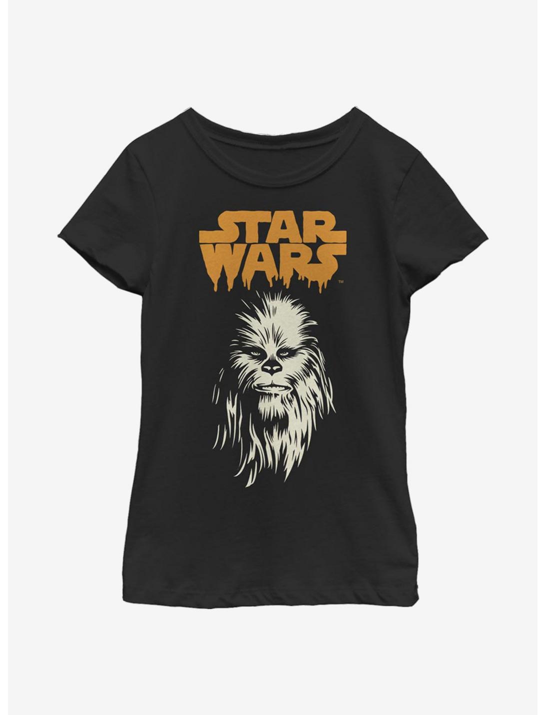 Star Wars Chewy Ghoul Youth Girls T-Shirt, BLACK, hi-res