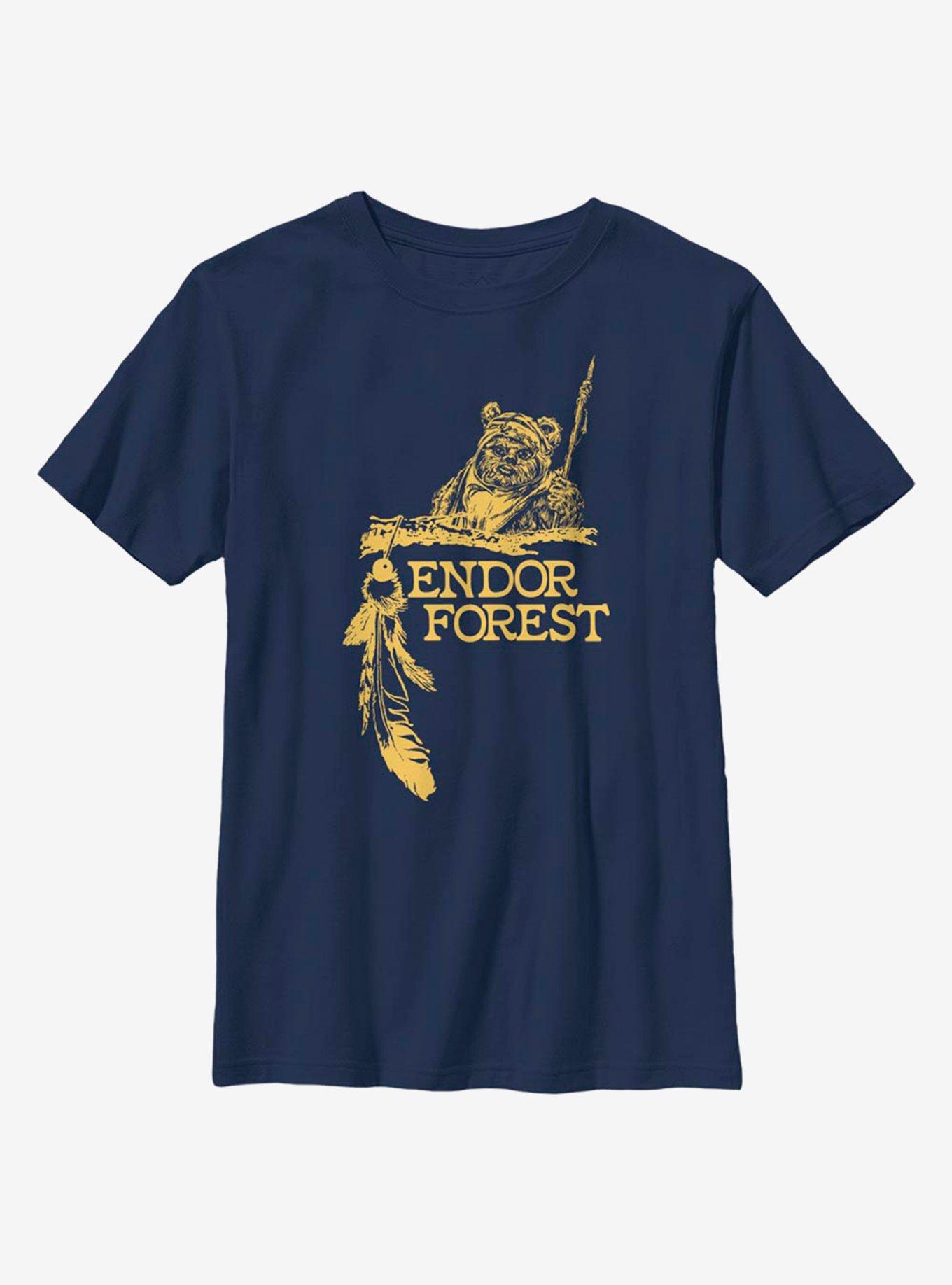 Star Wars Endor Forest Youth T-Shirt, NAVY, hi-res