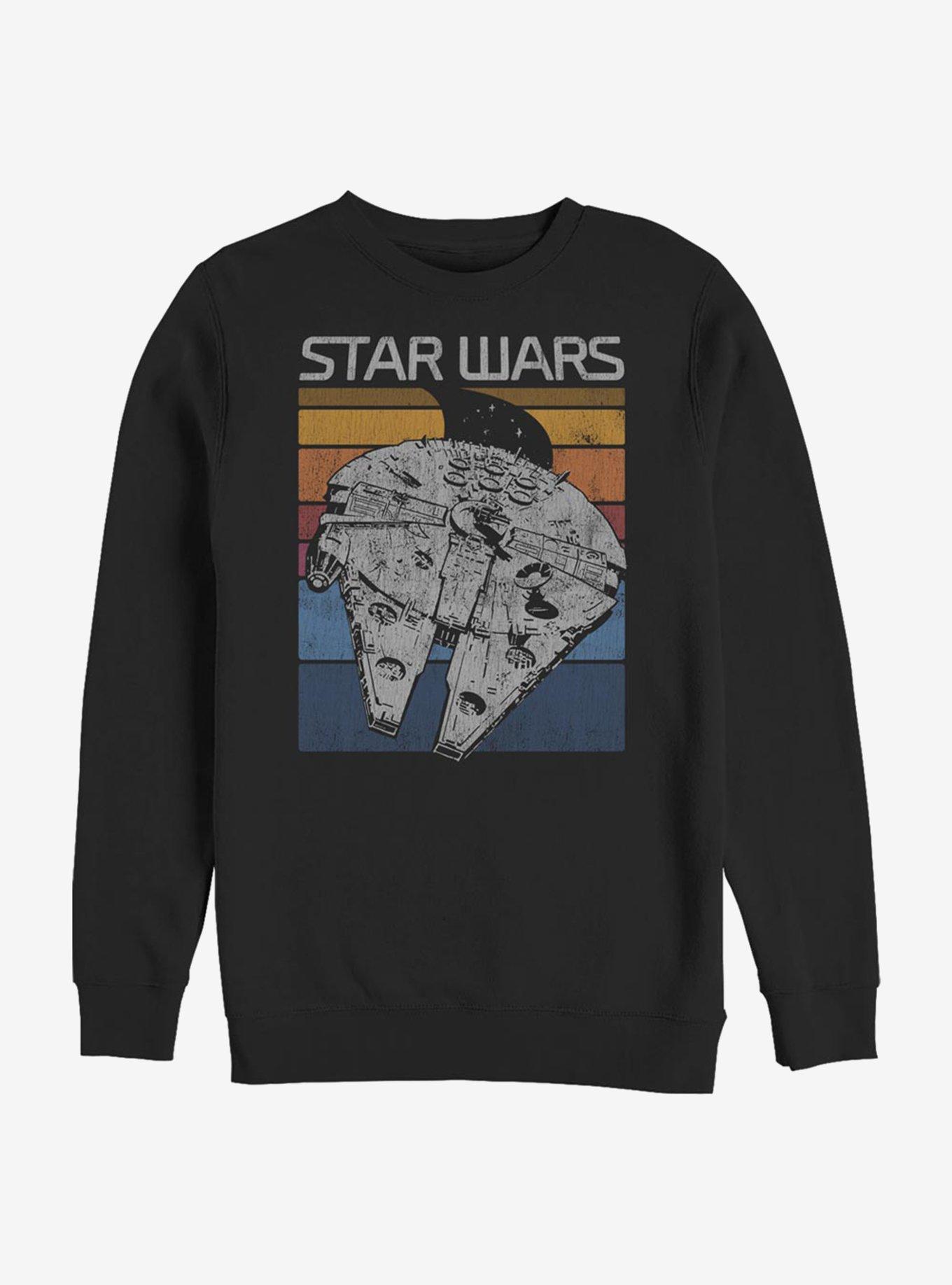 Star Wars Falcon Colors Two Sweatshirt, BLACK, hi-res