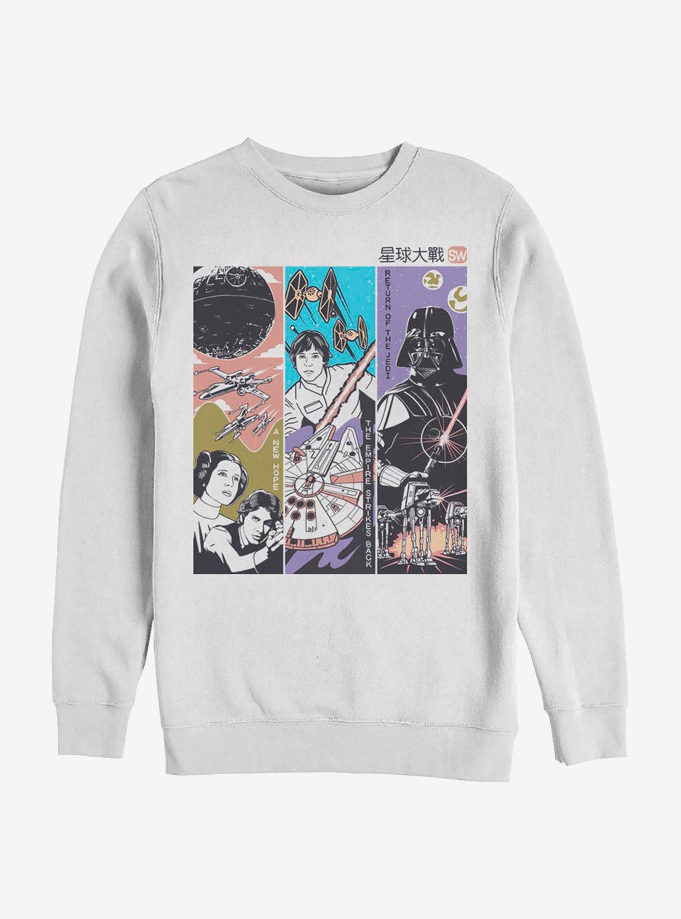 Star Wars Triptych Sweatshirt, WHITE, hi-res
