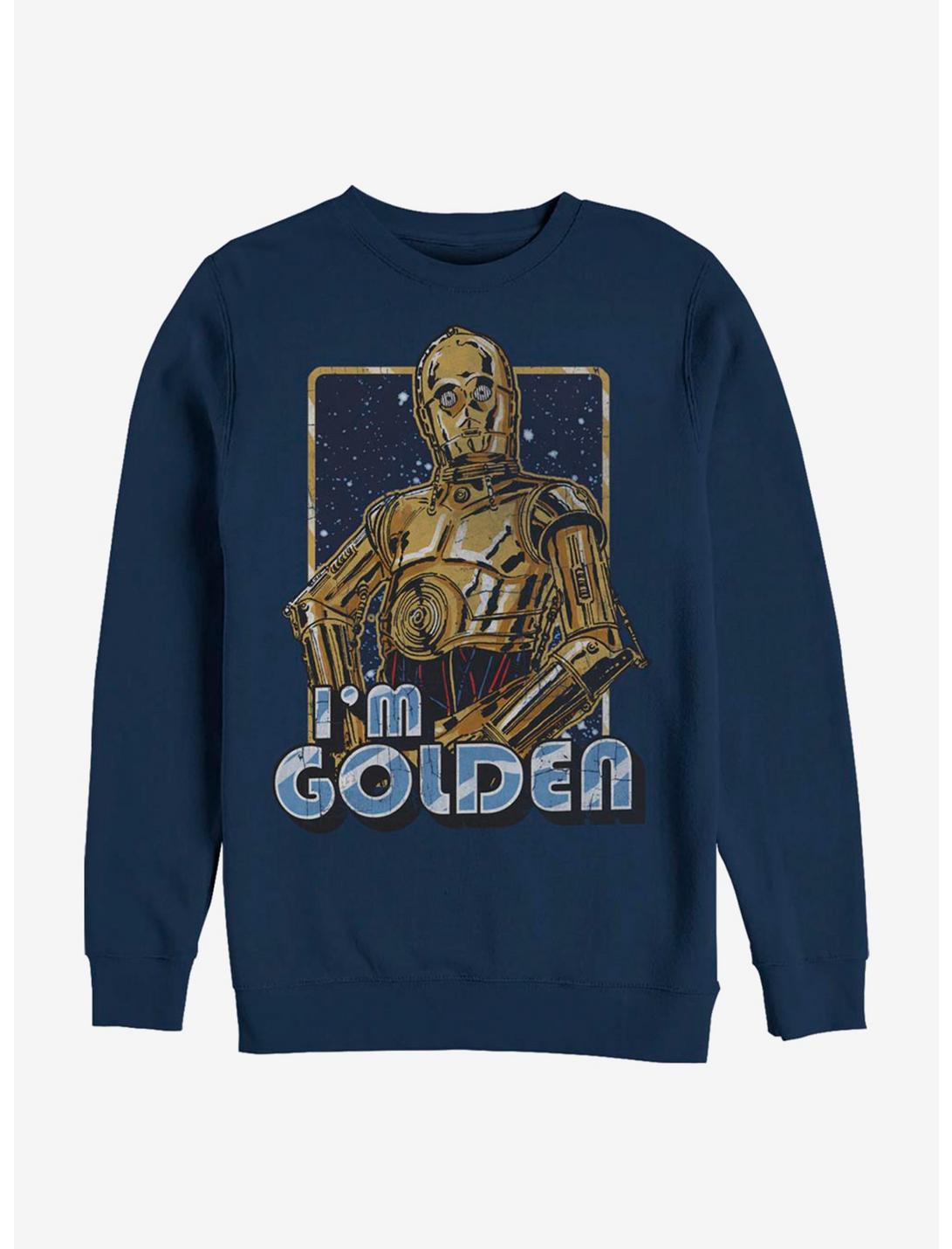 Star Wars Golden C-3PO Sweatshirt, NAVY, hi-res