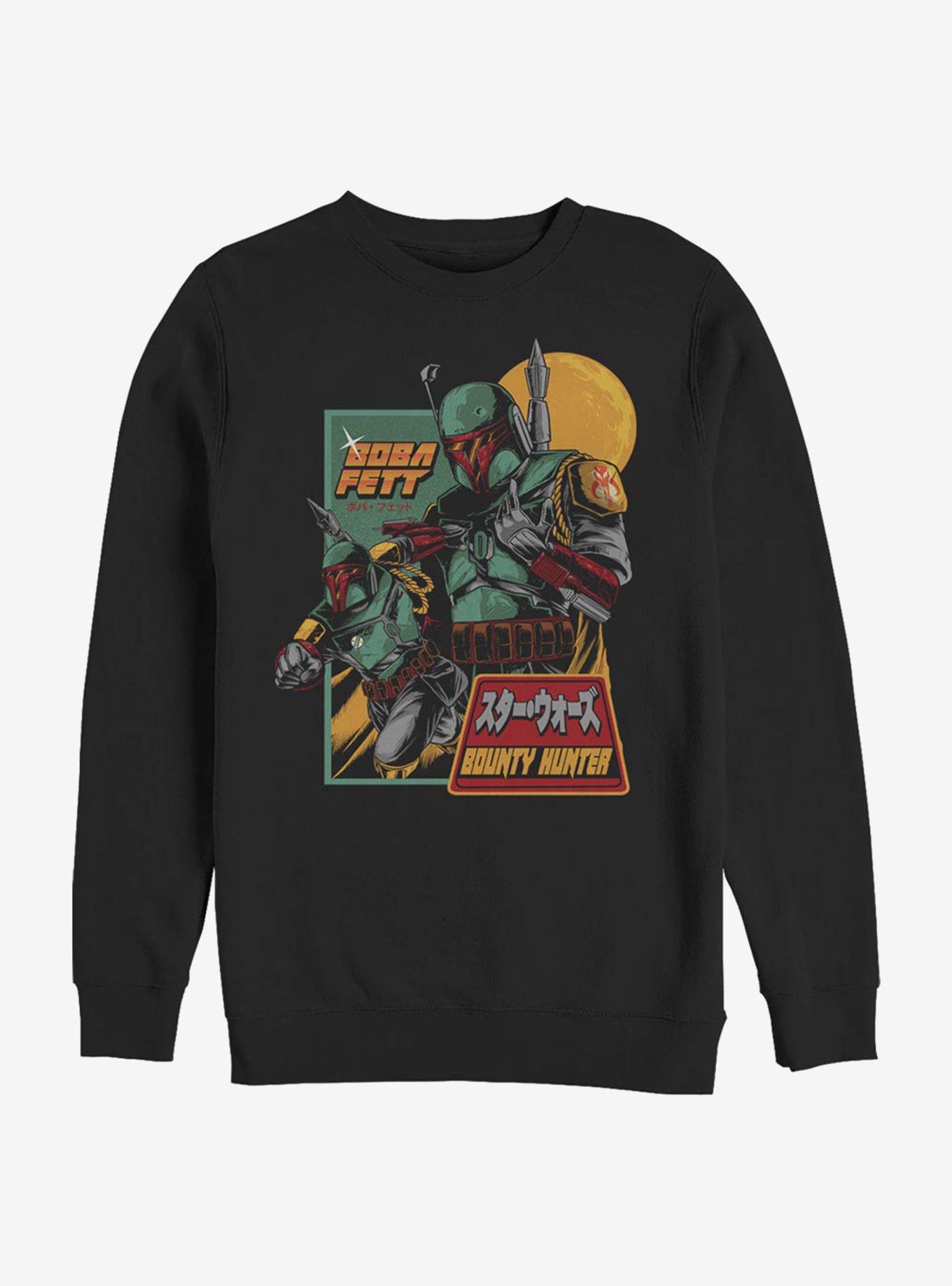 Star Wars The Mandalorian Japanese Text Sweatshirt, BLACK, hi-res
