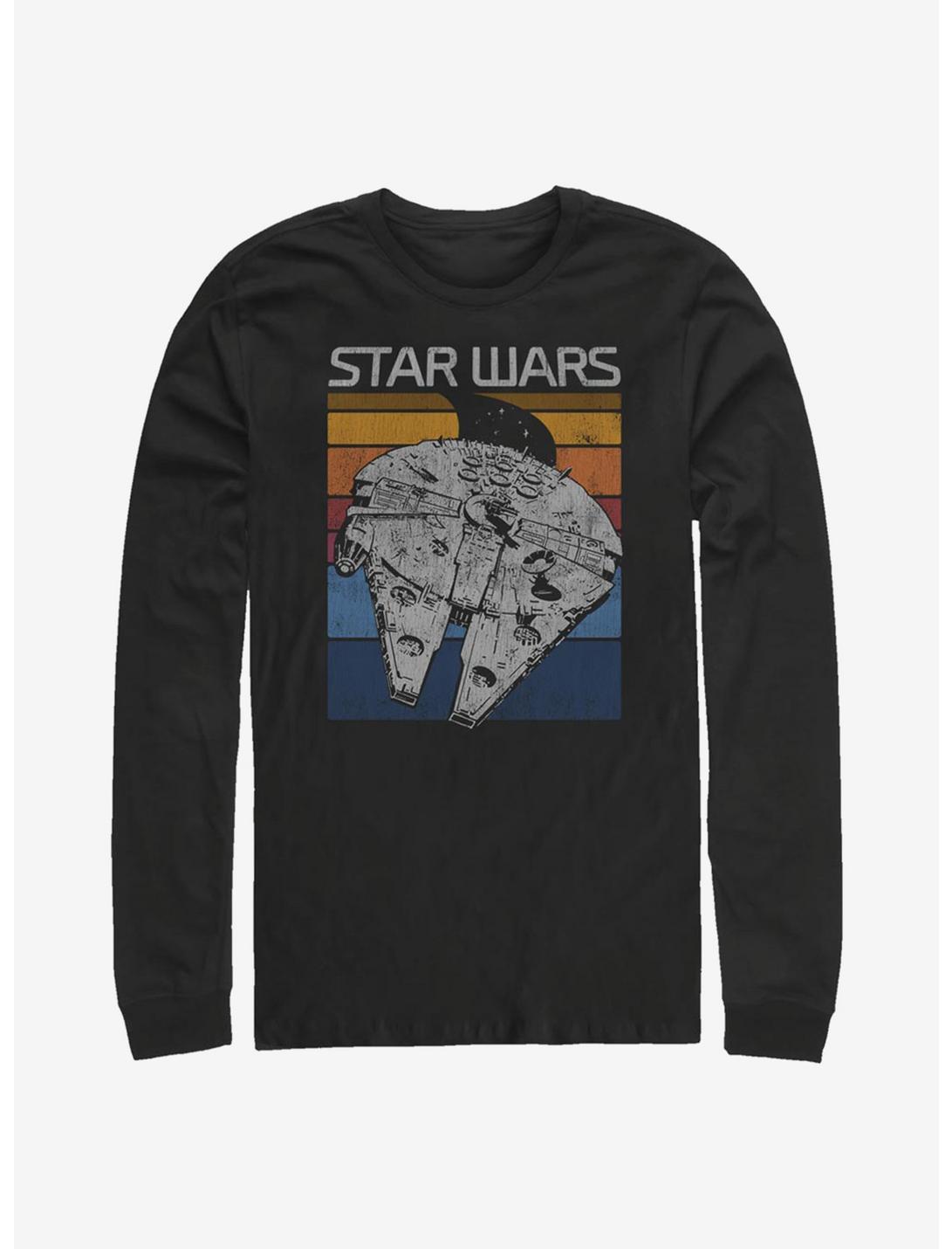 Star Wars Falcon Colors Two Long-Sleeve T-Shirt, BLACK, hi-res