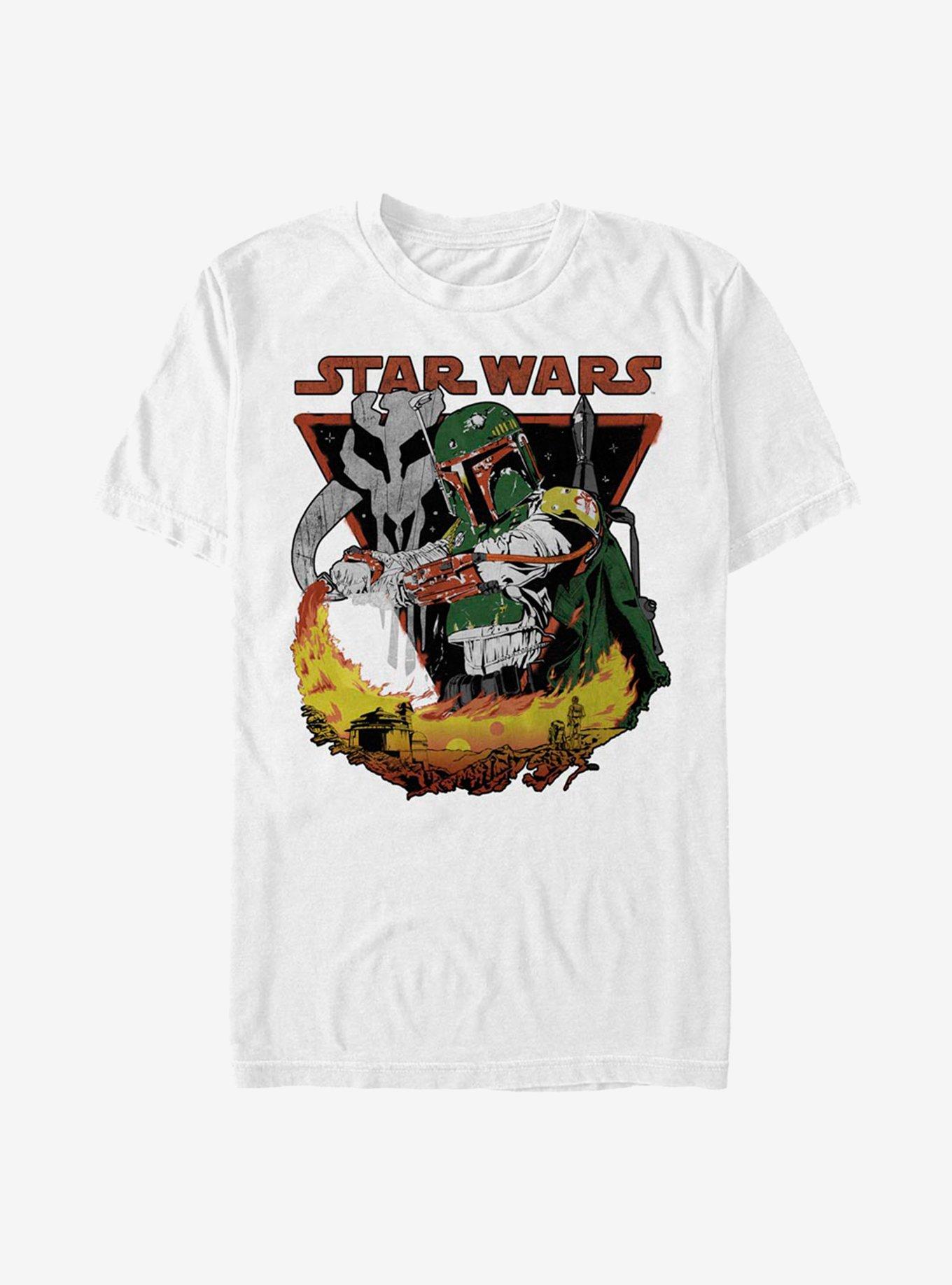 Star Wars Boba Burns T-Shirt, WHITE, hi-res