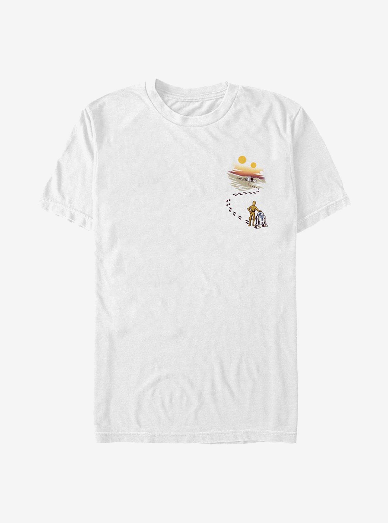 Star Wars Desert Footprints Pocket T-Shirt, WHITE, hi-res