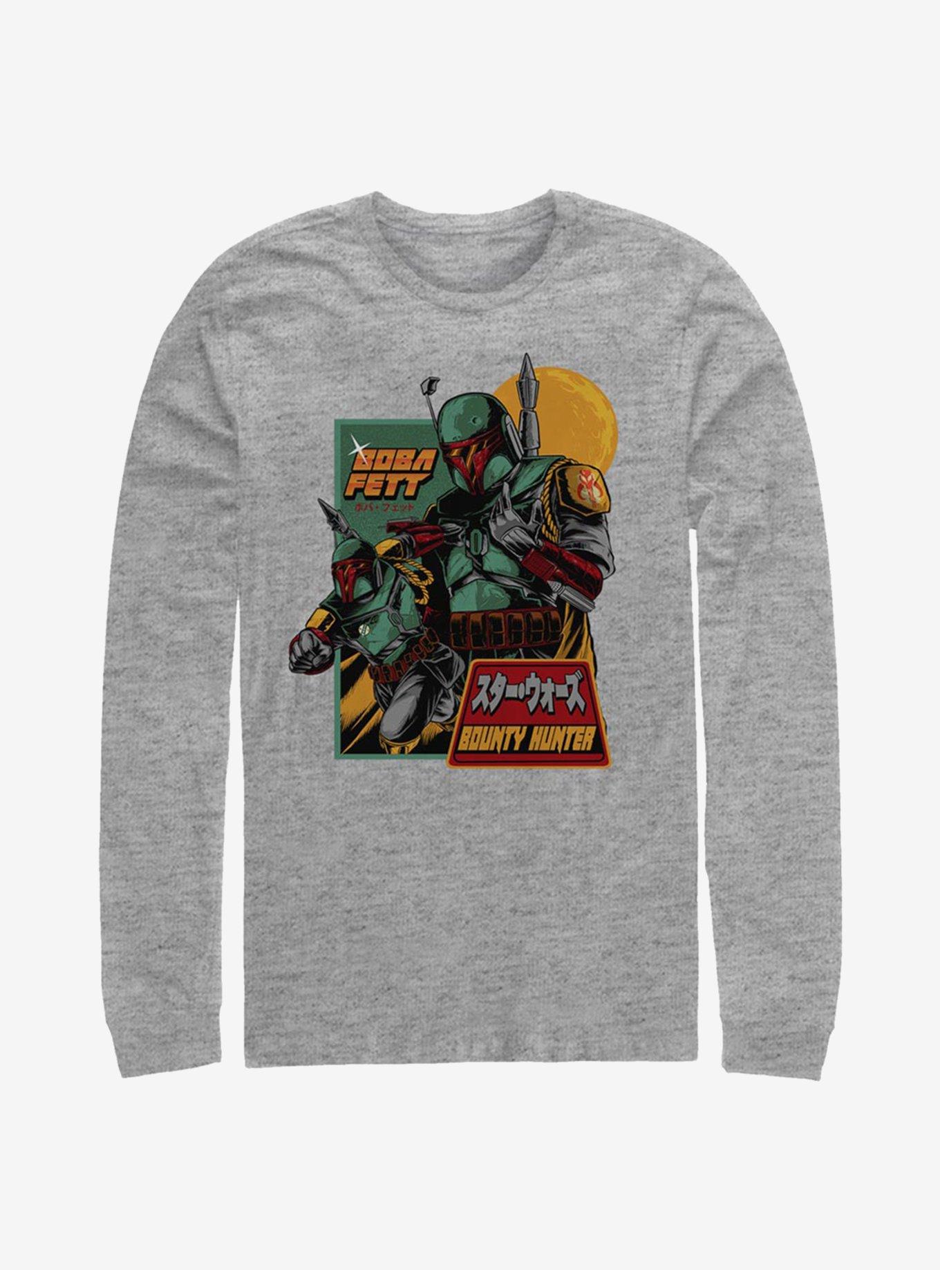 Star Wars The Mandalorian Japanese Text Long-Sleeve T-Shirt, , hi-res