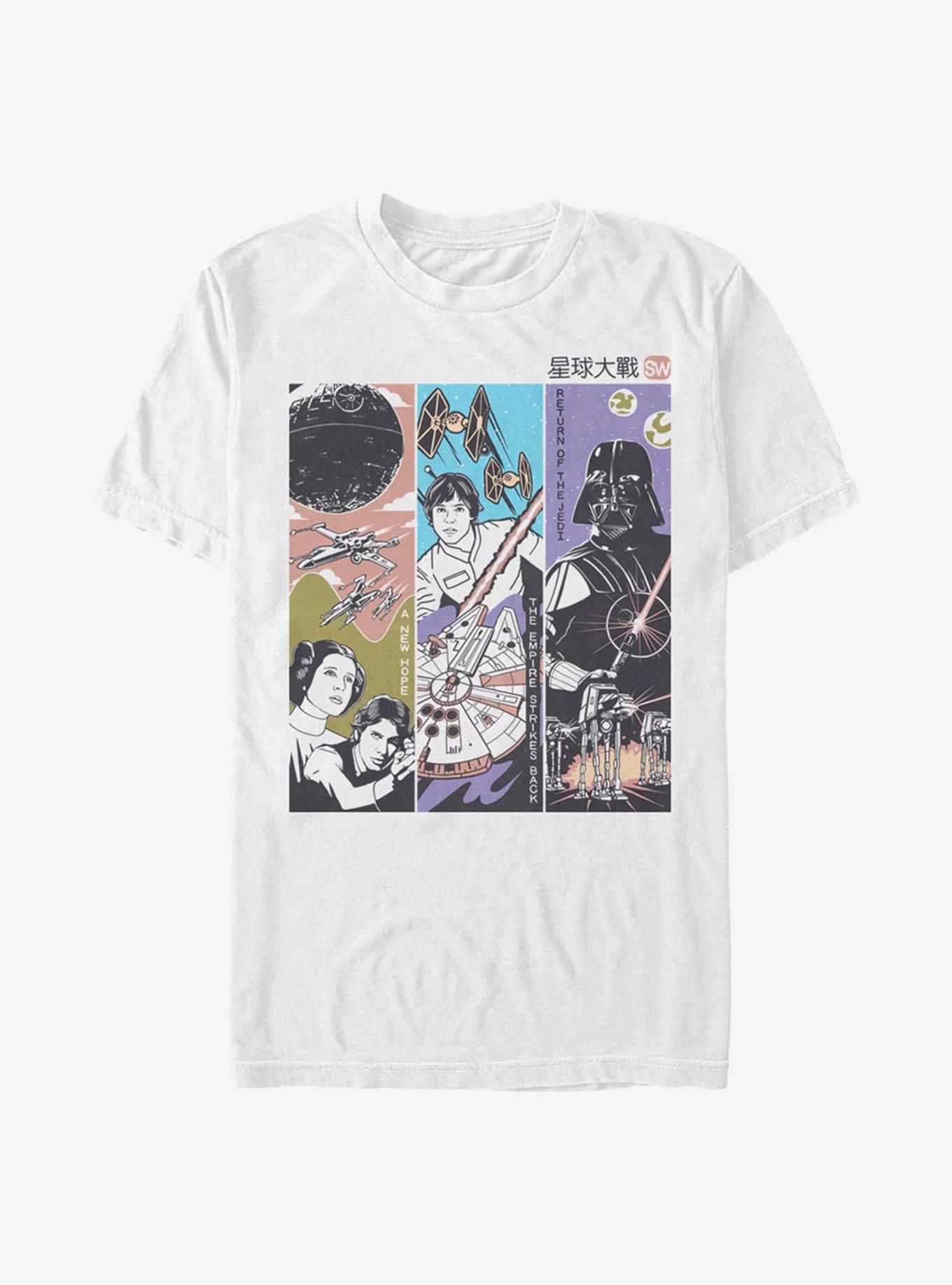 Star Wars Triptych T-Shirt, WHITE, hi-res