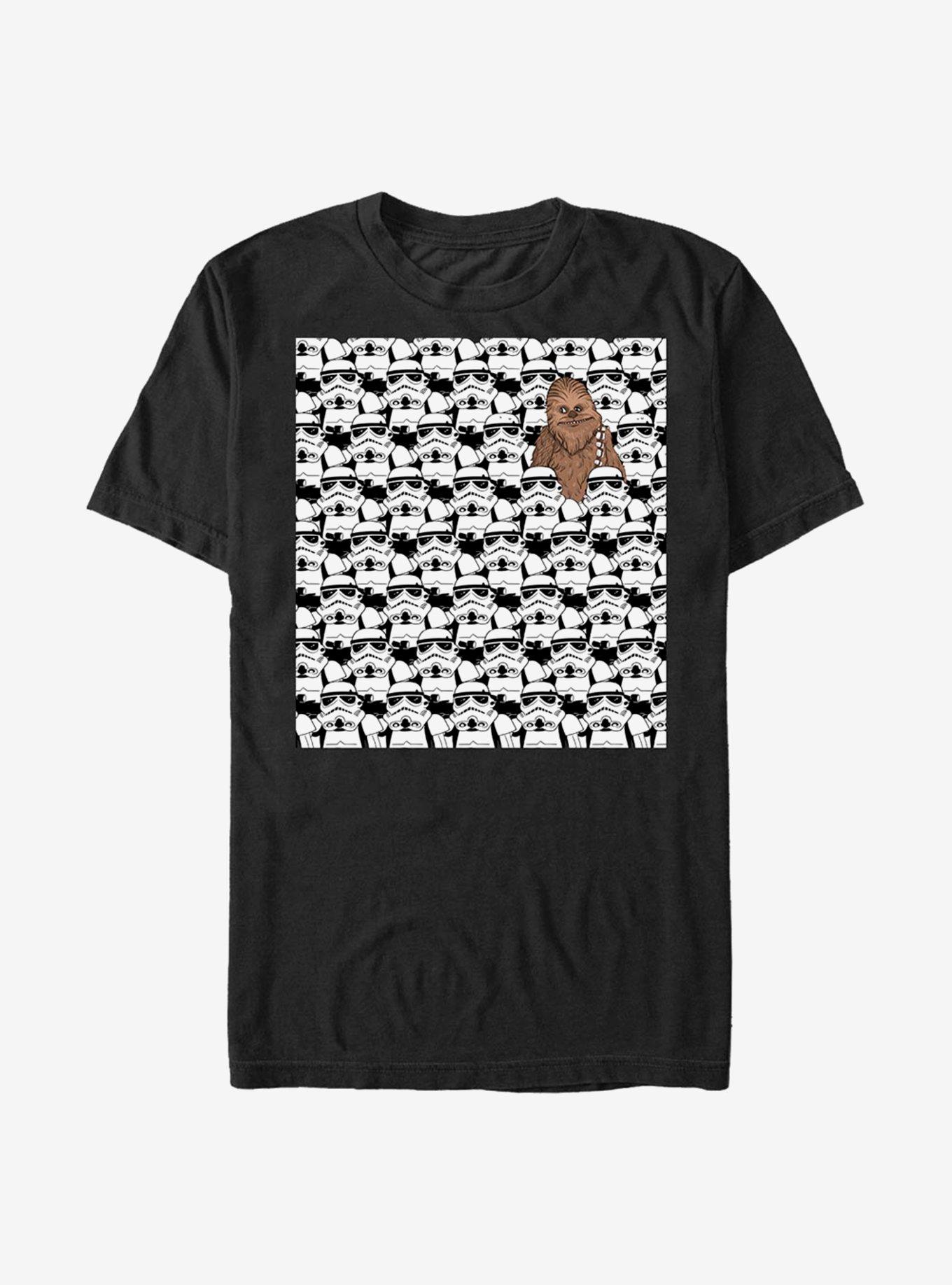 Star Wars What Is Chewie Doing There T-Shirt, BLACK, hi-res