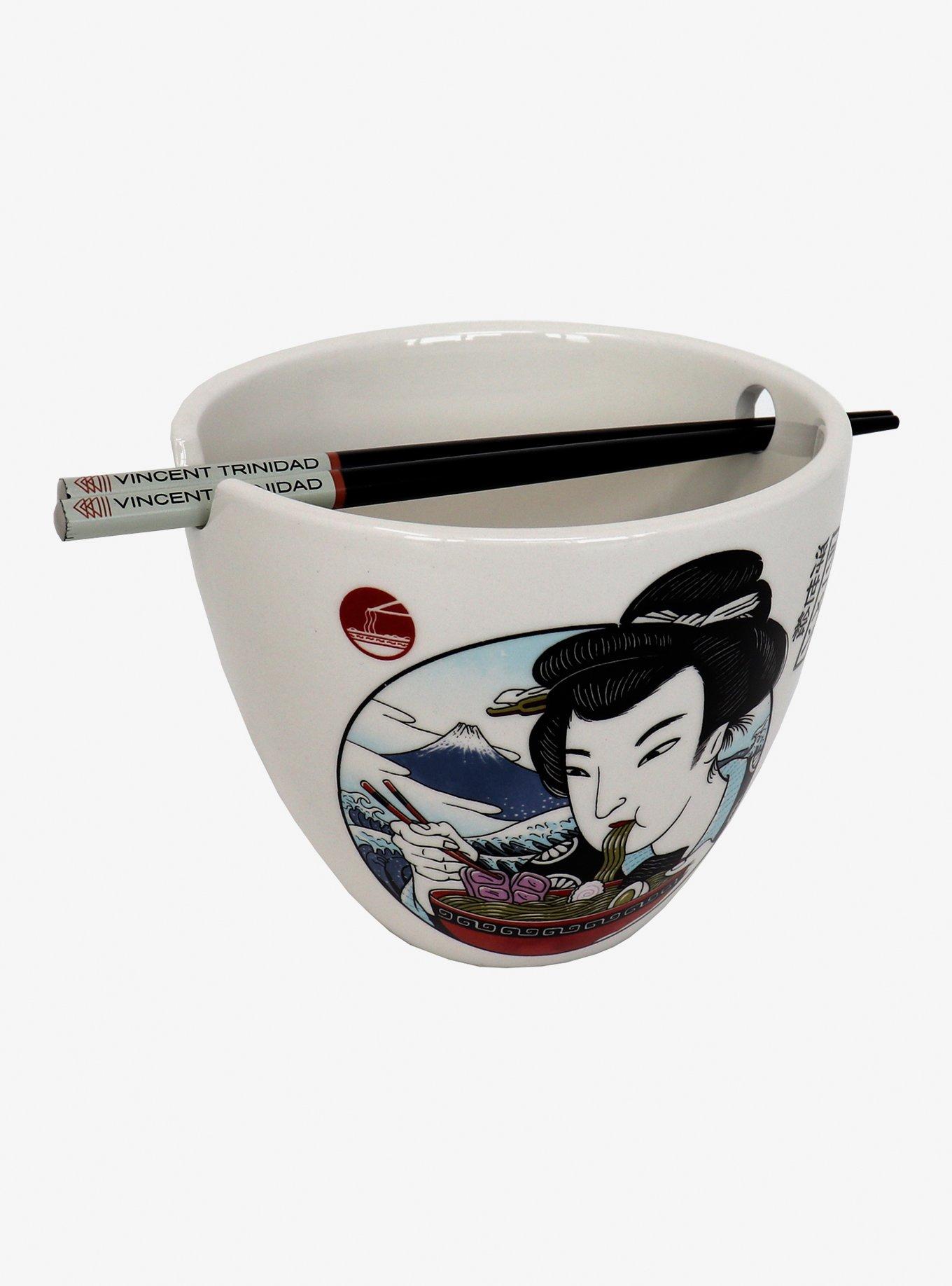 Taste Japan Ramen Bowl With Chopsticks By Vincent Trinidad, , hi-res