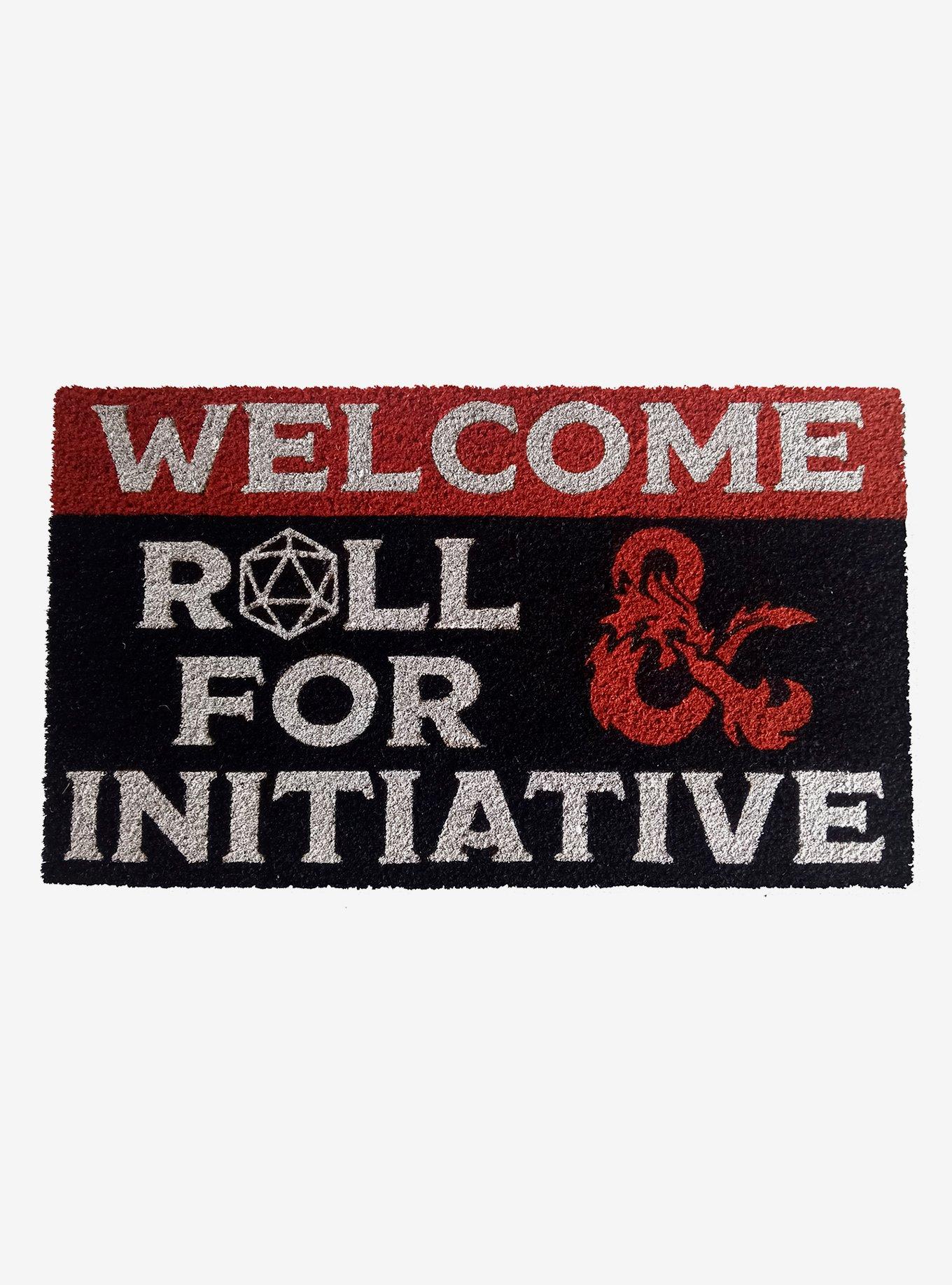Dungeons And Dragons Roll For Initiative Welcome Mat, , hi-res