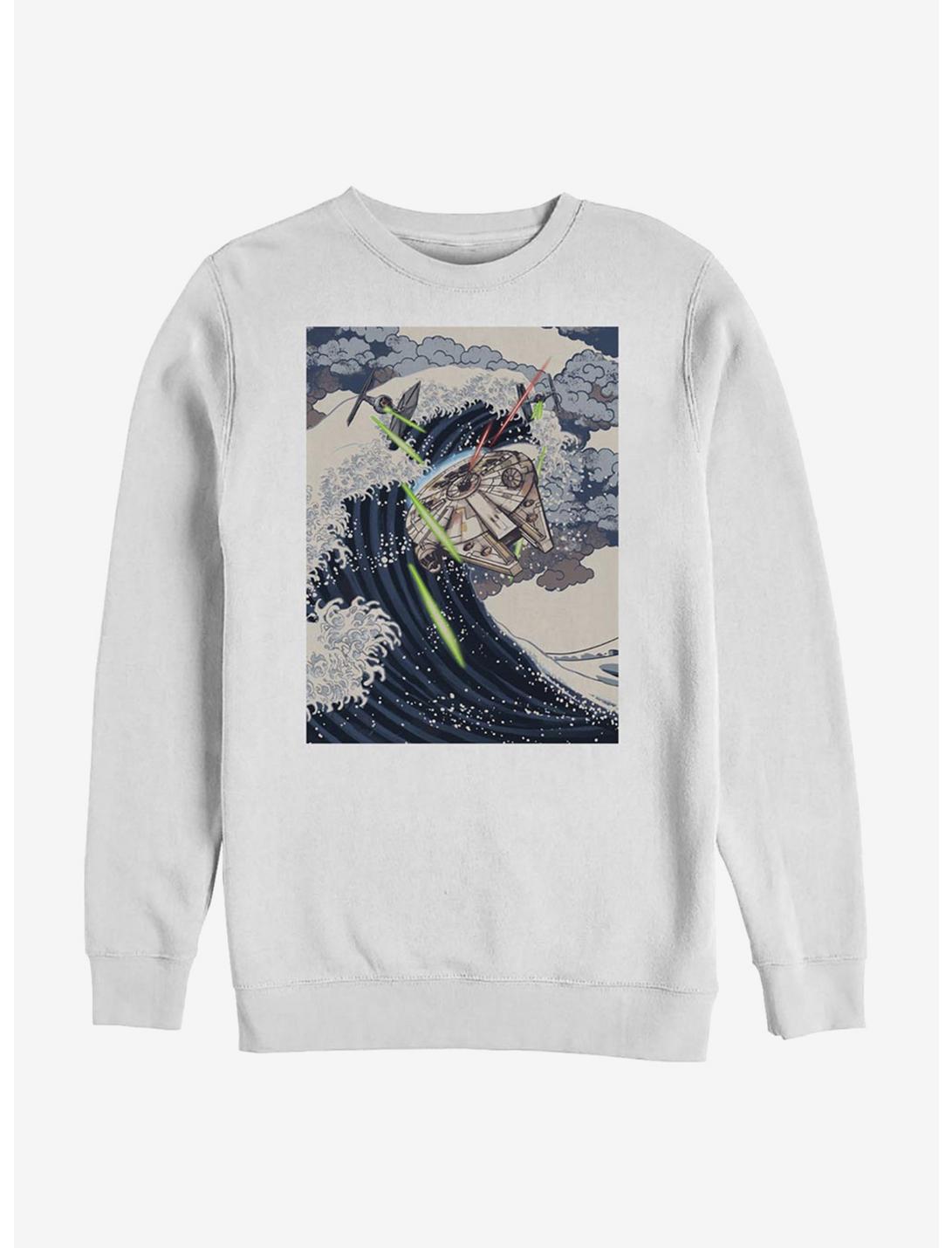 Star Wars Space Wave Sweatshirt, WHITE, hi-res