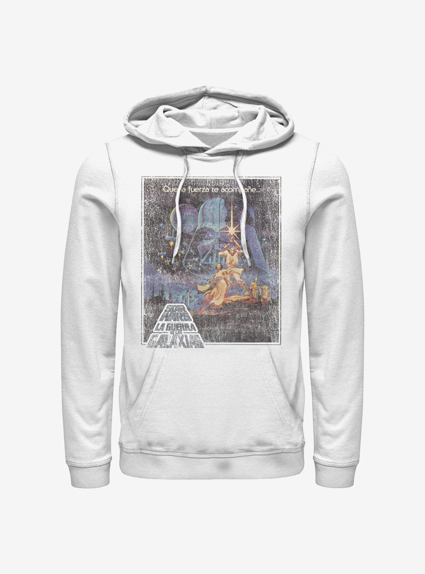 Star Wars Que La Fuerze Te Acompane Hoodie, WHITE, hi-res