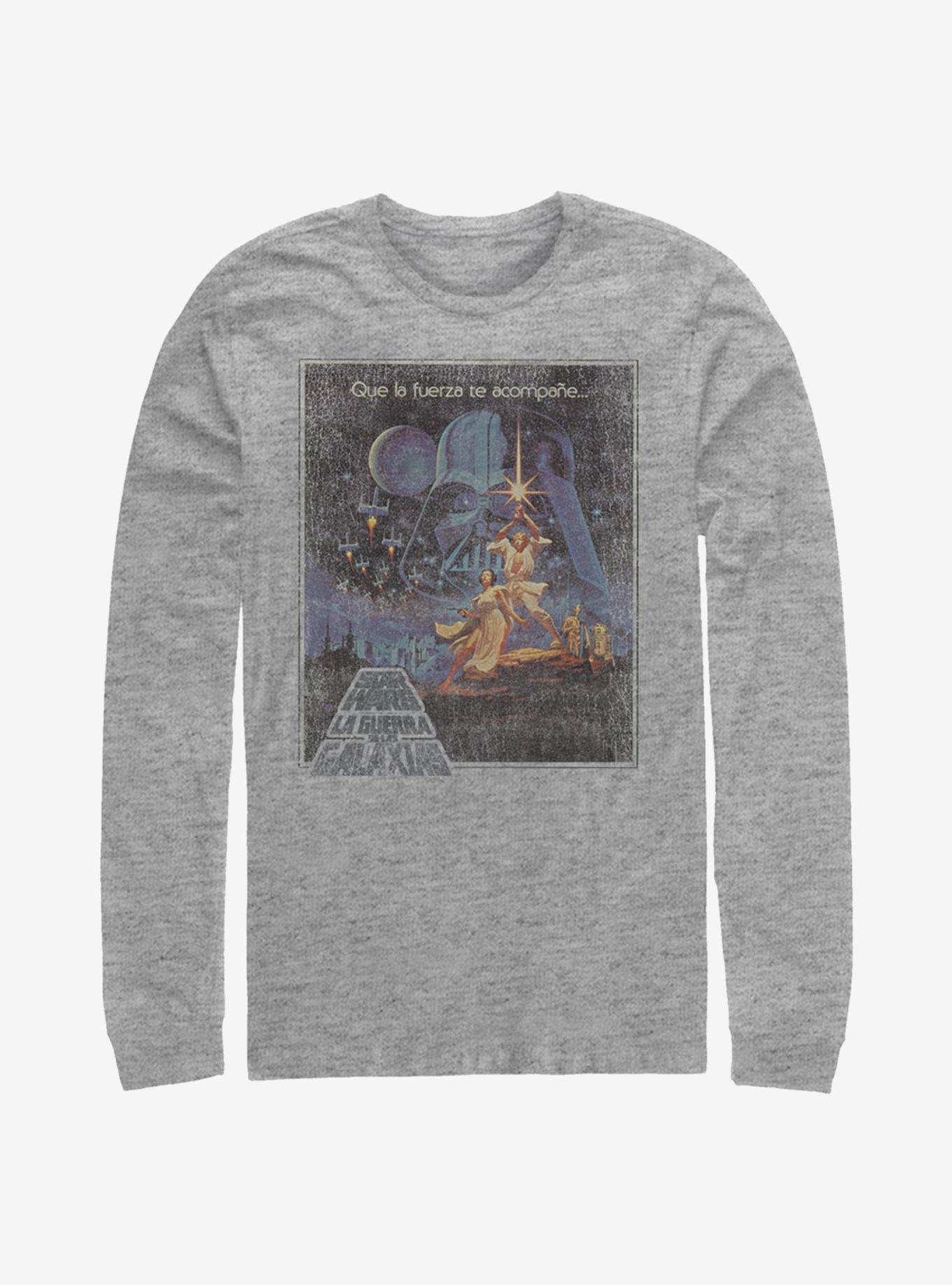 Star Wars Que La Fuerze Te Acompane Long-Sleeve T-Shirt, , hi-res