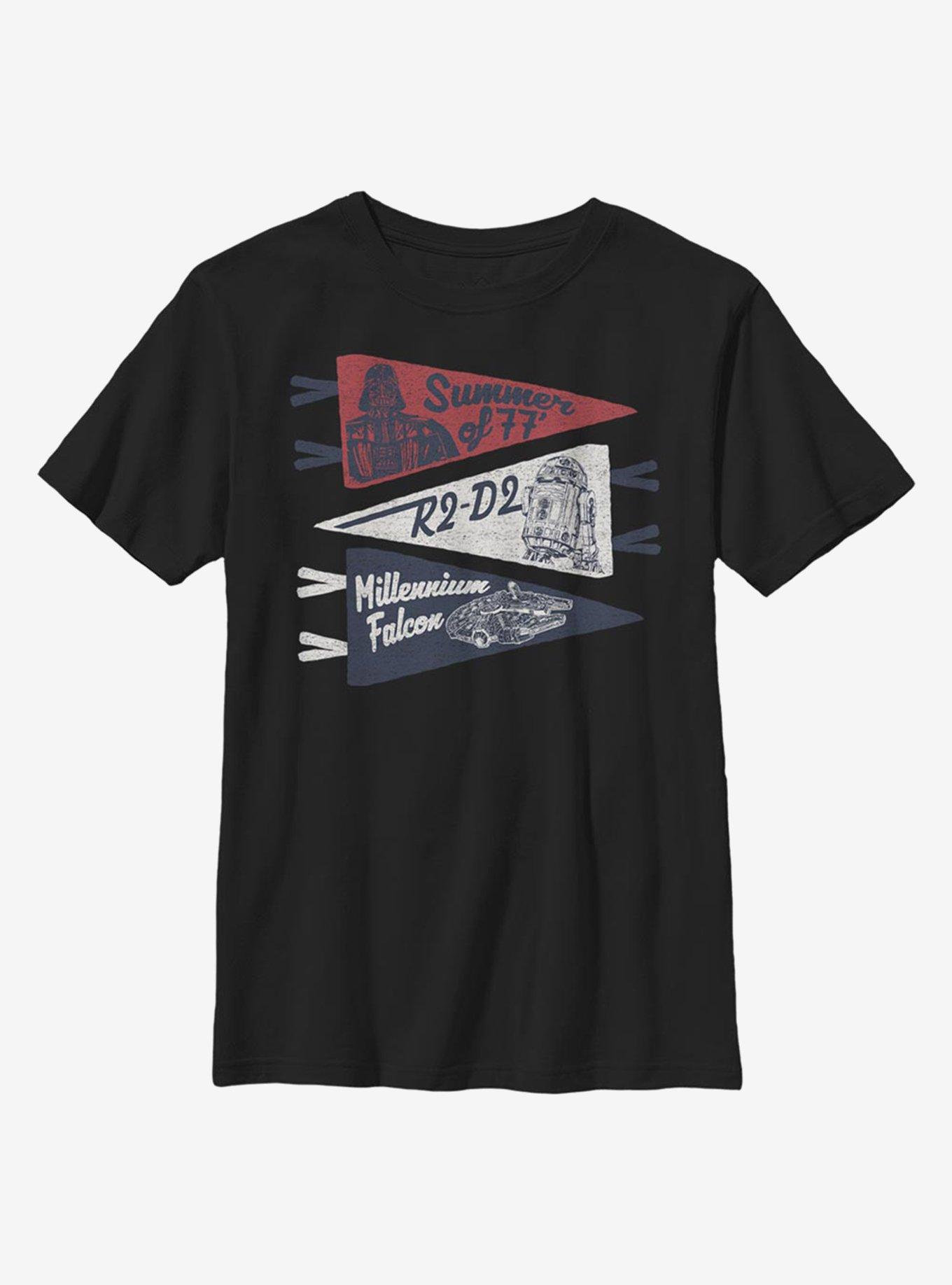 Star Wars Summer 77 Youth T-Shirt, BLACK, hi-res