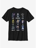 Star Wars Sprite Wars Foil Youth T-Shirt, BLACK, hi-res
