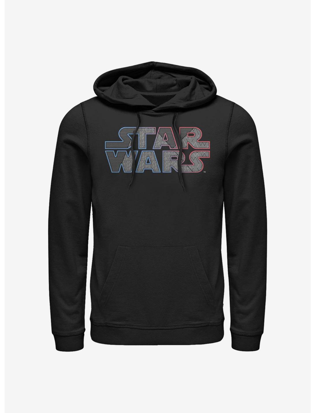 Star Wars Textured Logo Hoodie, BLACK, hi-res