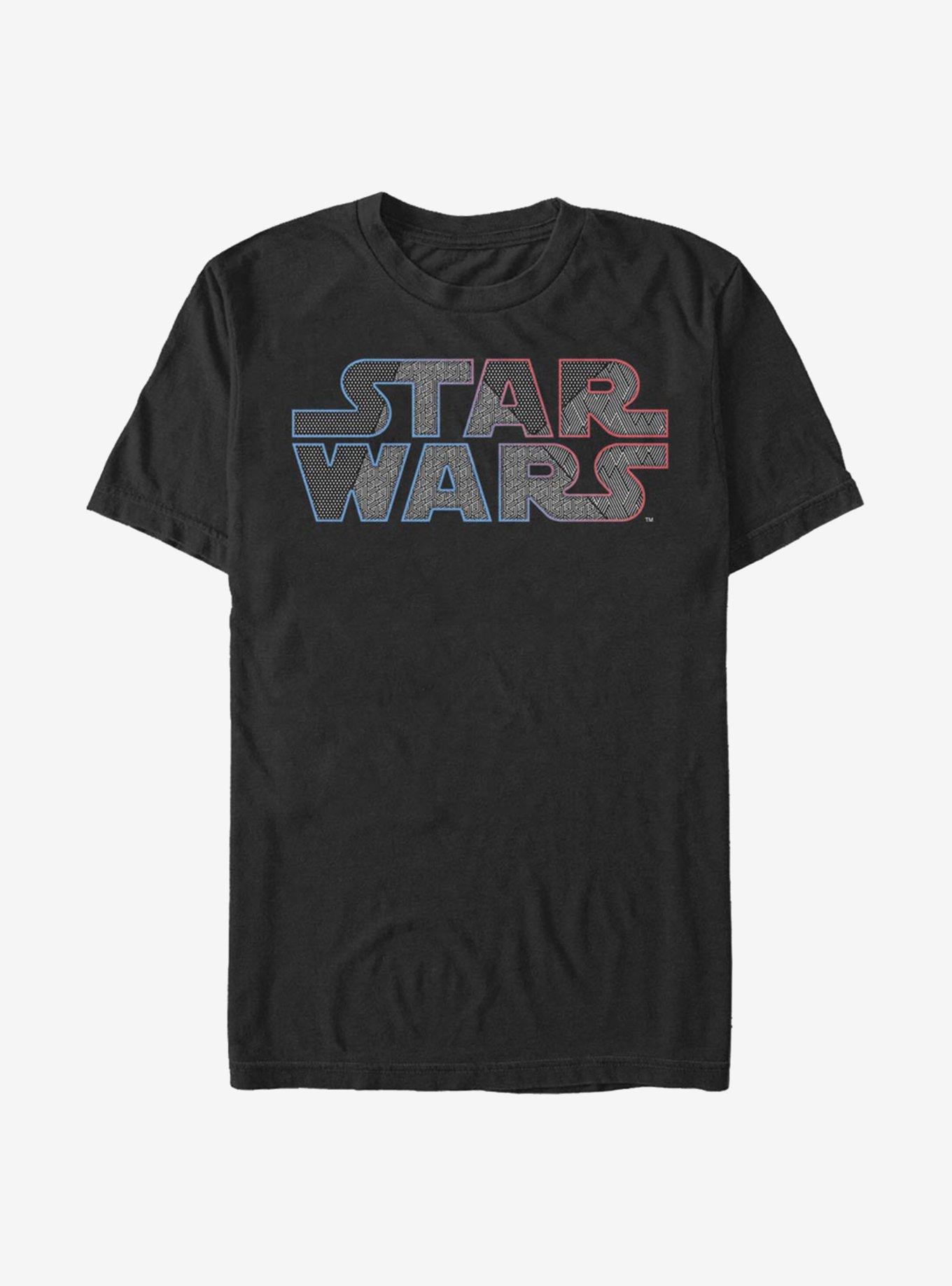 Star Wars Textured Logo T-Shirt, BLACK, hi-res