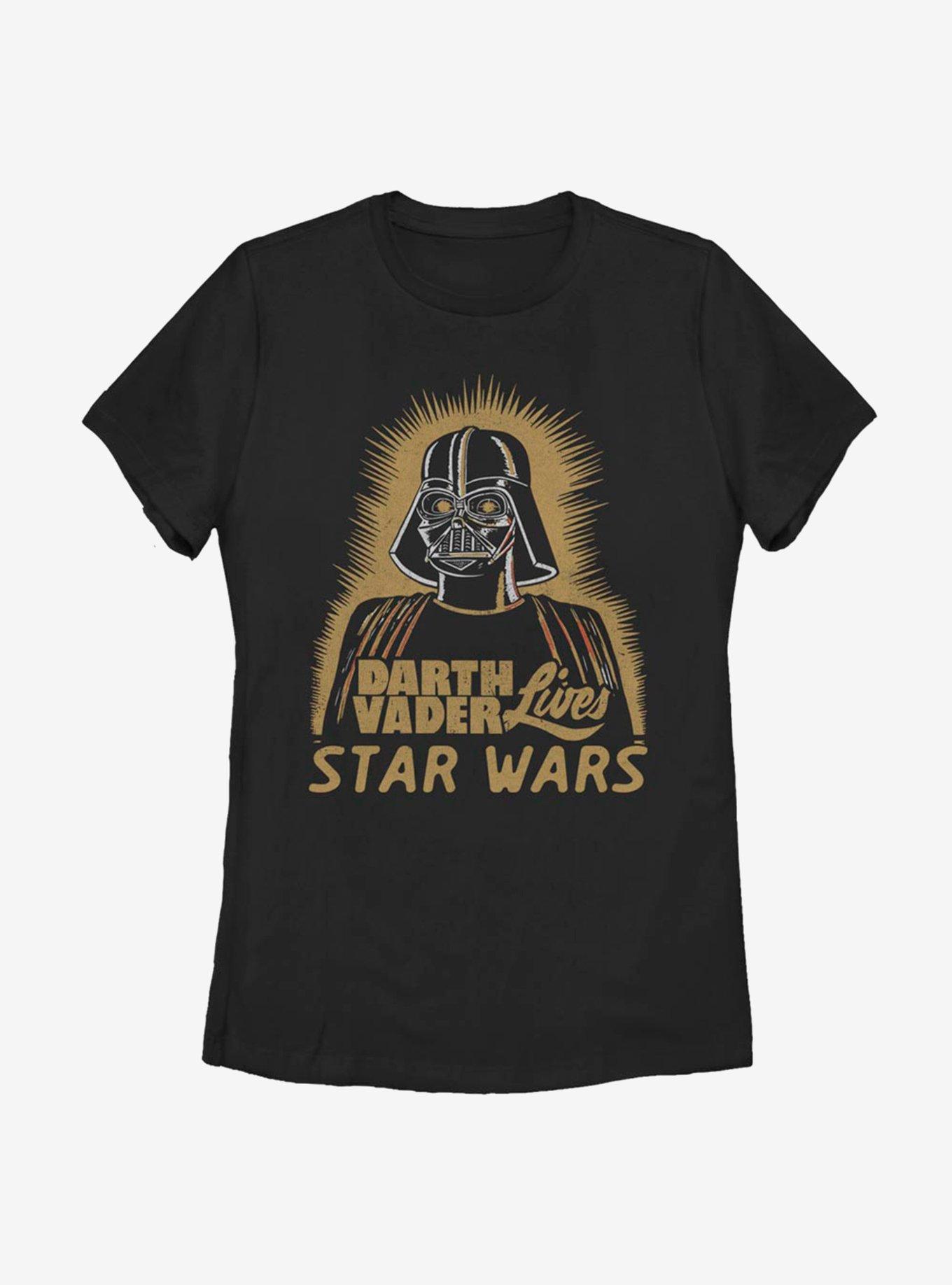 Star Wars Vader Lives Womens T-Shirt, BLACK, hi-res
