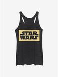 Star Wars Logo Knockout Womens Tank Top, BLK HTR, hi-res