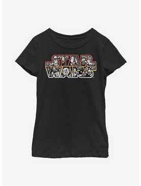 Star Wars Comic Logo Fill Youth Girls T-Shirt, , hi-res