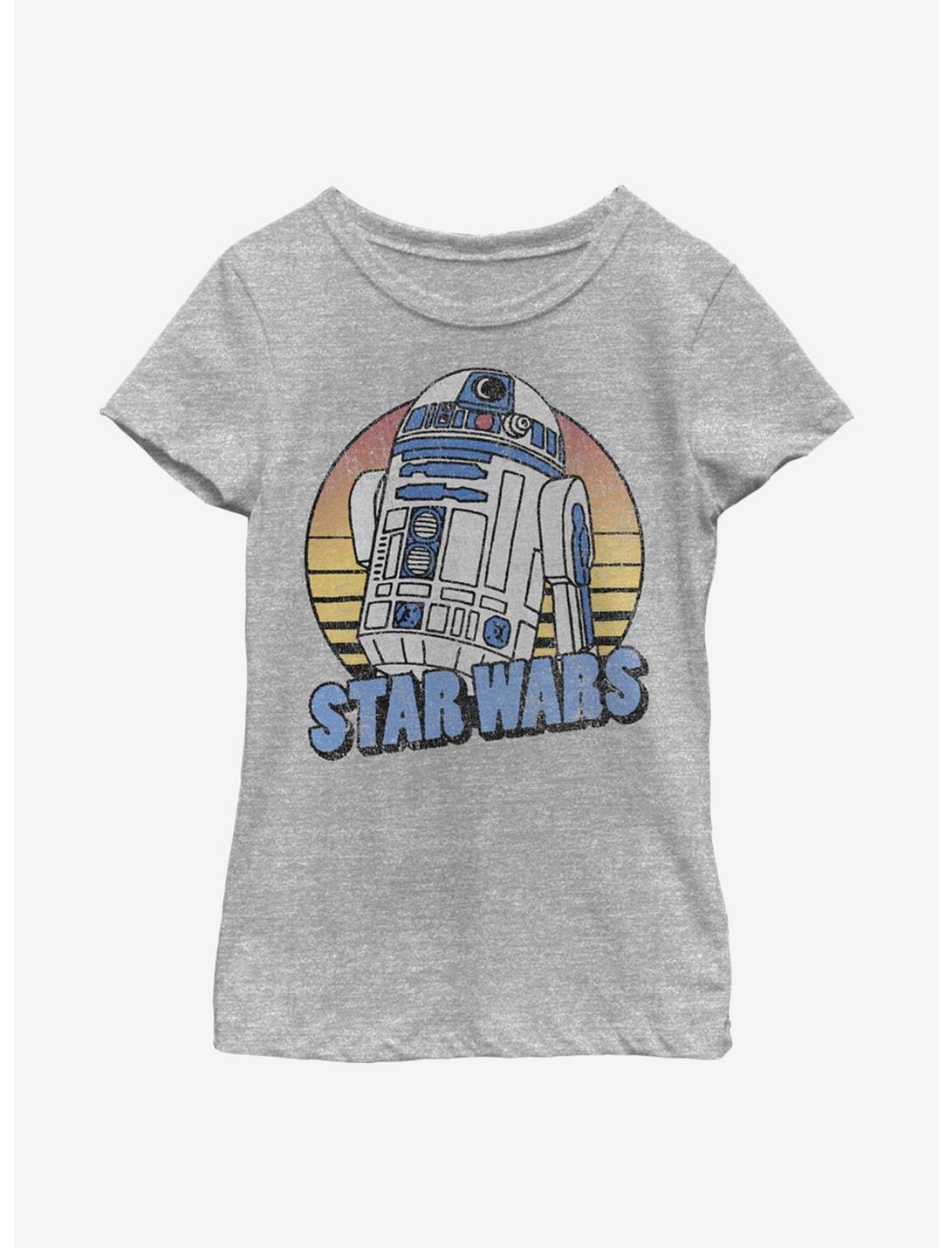 Star Wars R2-D2 Cartoon Youth Girls T-Shirt, ATH HTR, hi-res