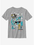 Star Wars Foil Cantina Doodle Youth T-Shirt, ATH HTR, hi-res